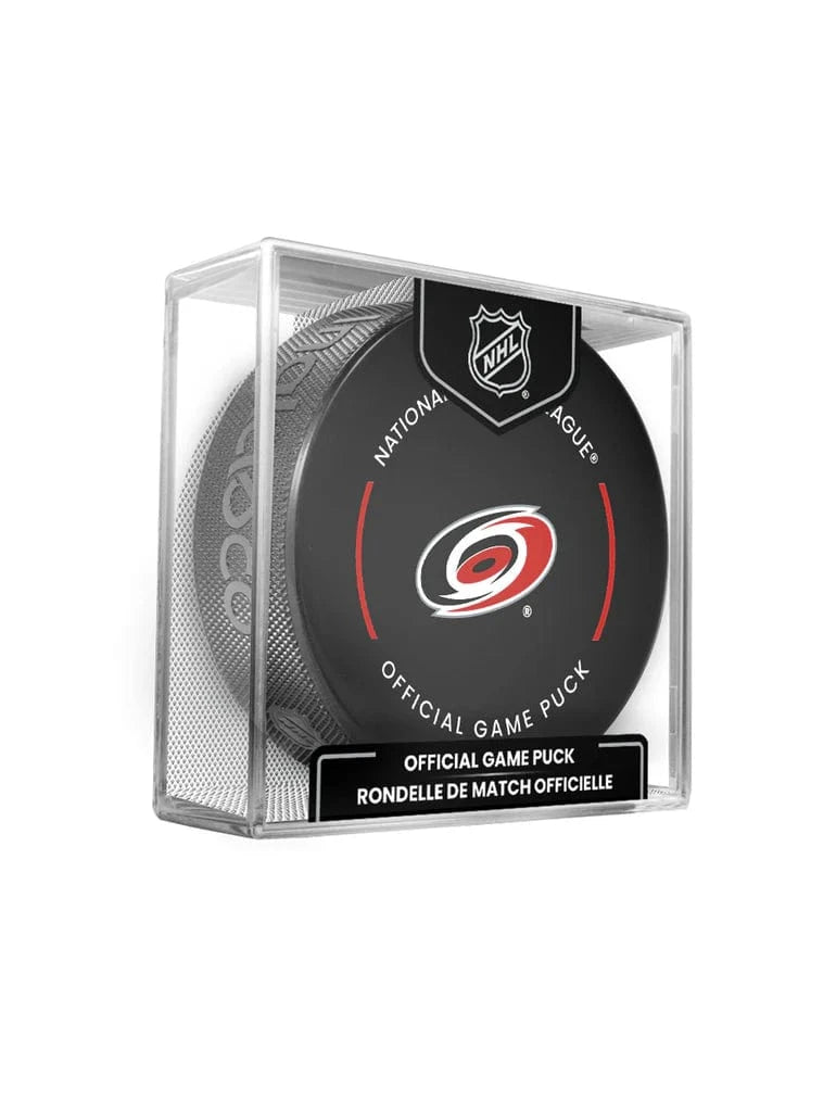 Inglasco Pucks Carolina Hurricanes Inglasco NHL 24-25 Official Game Puck In Cube