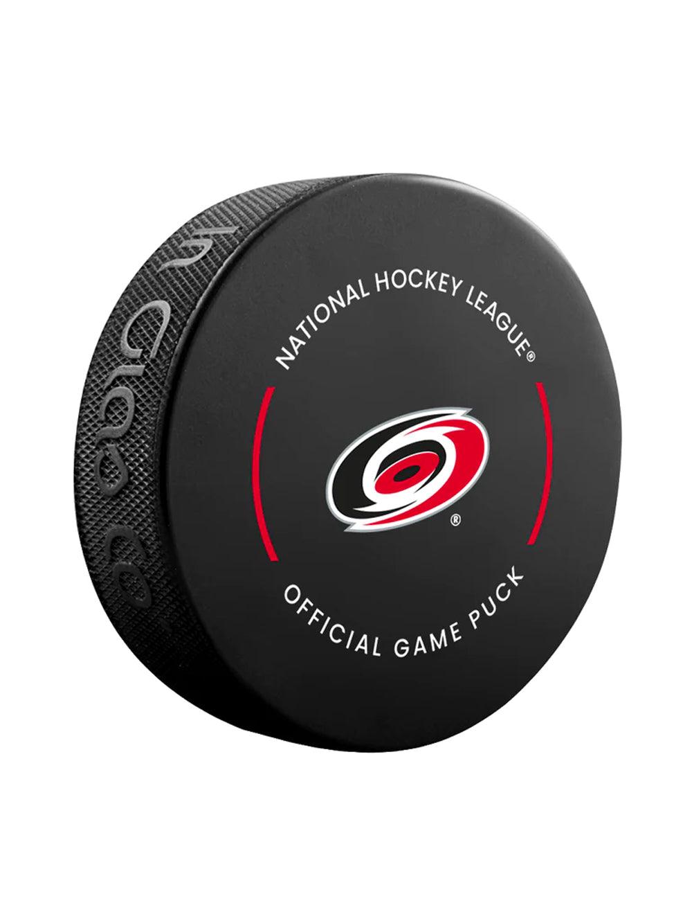 Inglasco Pucks Carolina Hurricanes Inglasco NHL Official Team Hockey Puck In Cube
