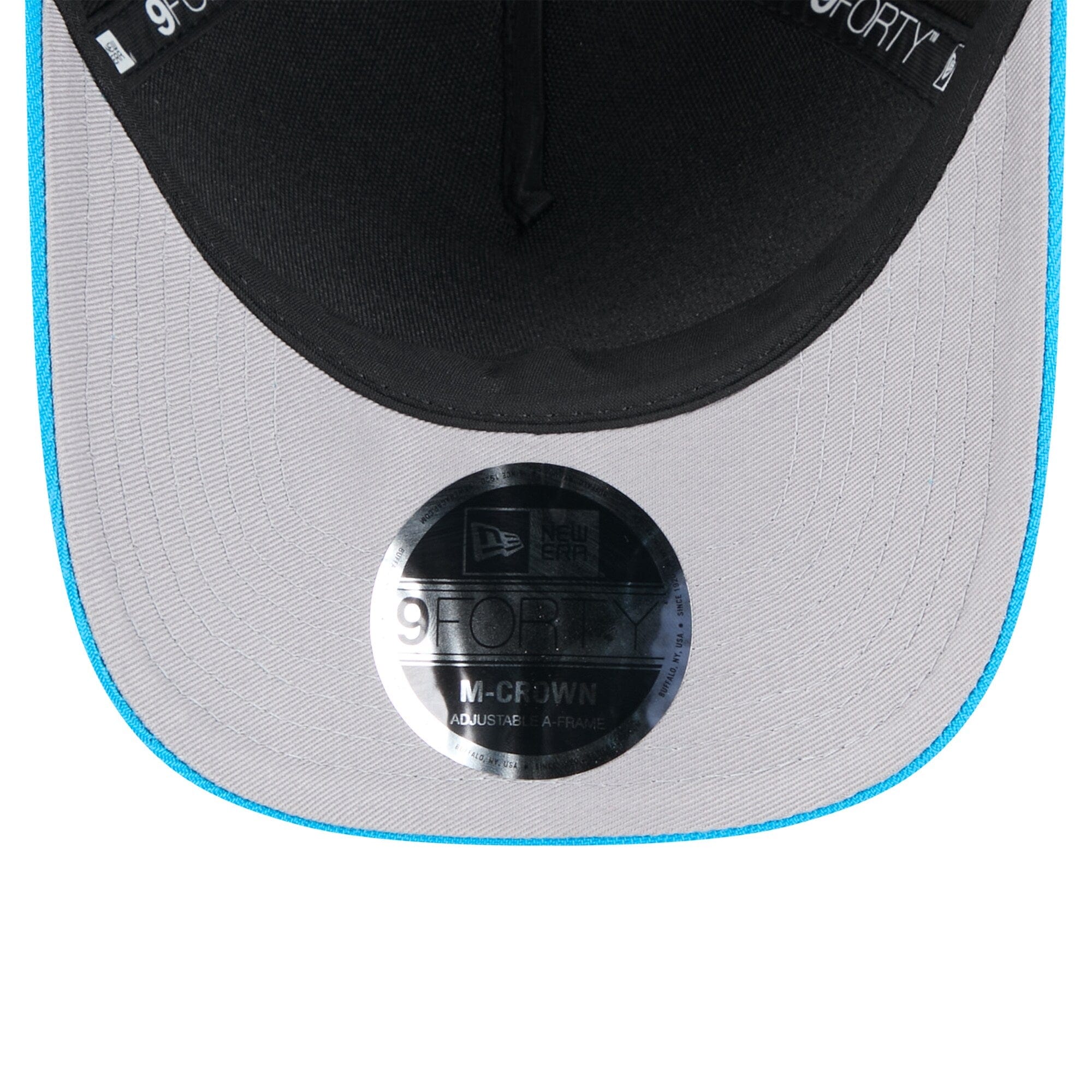 New Era Caps Carolina Panthers New Era NFL 25 Draft 9FORTY M-Crown Snapback Hat - Black