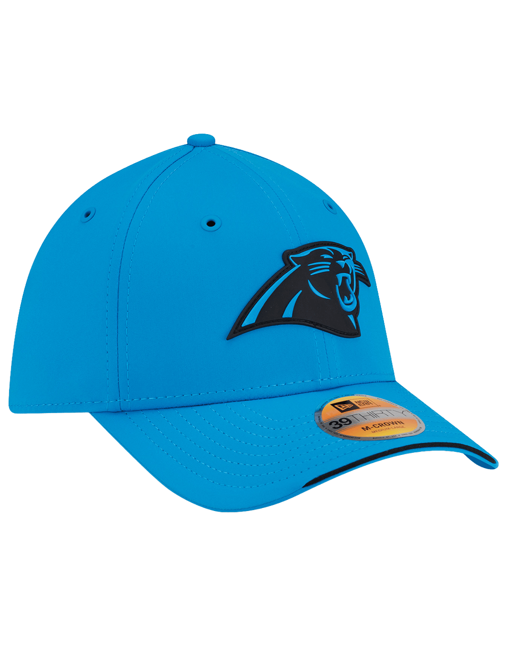 New Era Caps Carolina Panthers New Era NFL 26 Sideline 39THIRTY M-Crown Stretch-Fit Hat - Blue
