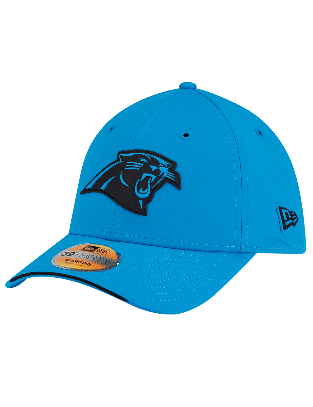 New Era Caps Carolina Panthers New Era NFL 26 Sideline 39THIRTY M-Crown Stretch-Fit Hat - Blue