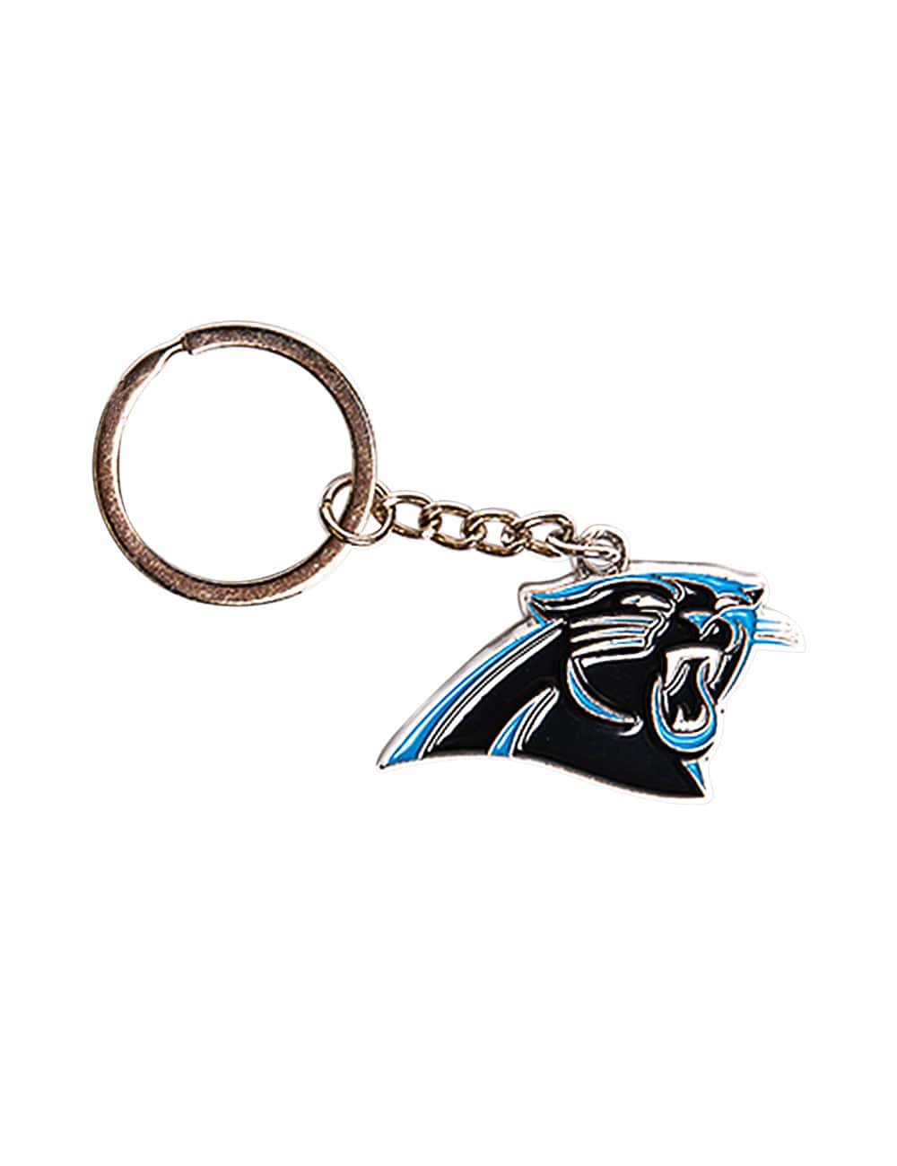 NFL Branded Accessories Carolina Panthers NFL Team Logo Steel Keyring