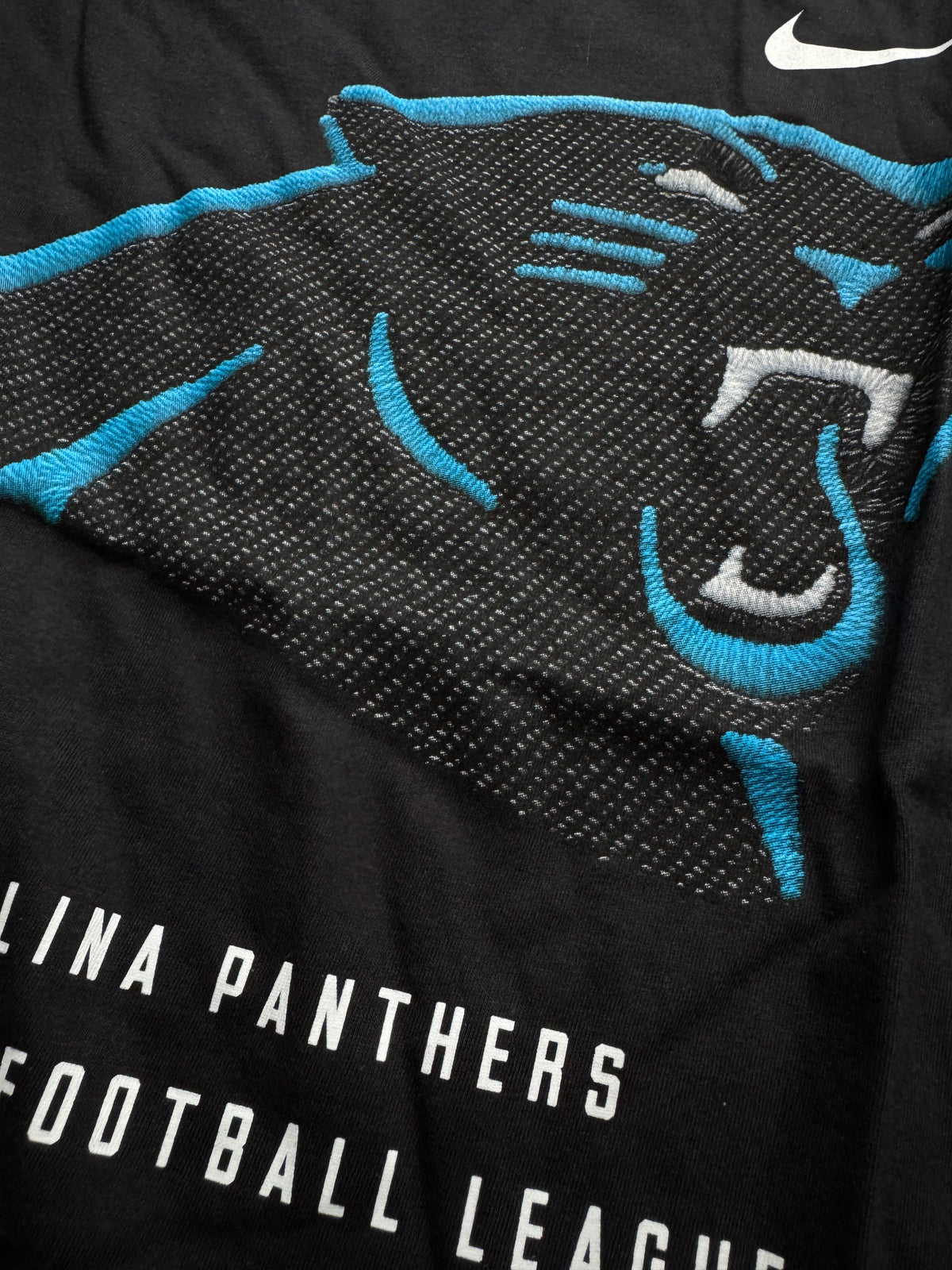 Nike T-Shirts Carolina Panthers Nike NFL Property Of Cotton T-Shirt - Black