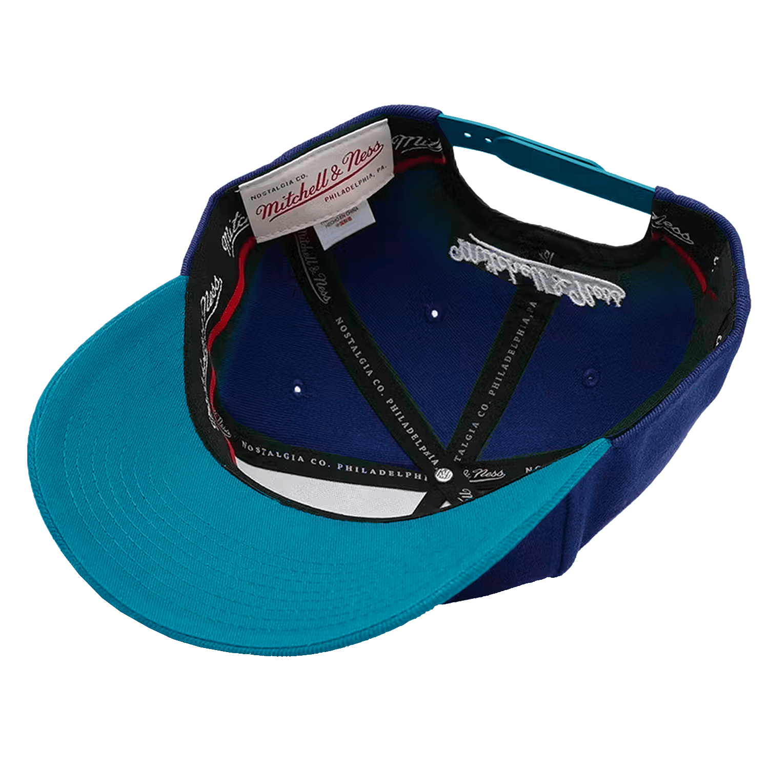 Mitchell And Ness Caps Charlotte Hornets Mitchell & Ness NBA Headline Arch Classic Red Snapback Hat