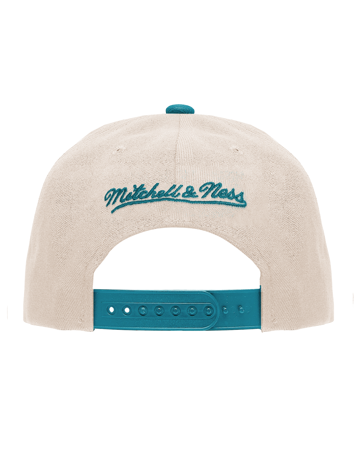 Mitchell And Ness Caps Charlotte Hornets Mitchell & Ness NBA HWC 2T Pro Pinch Snapback Hat - Cream