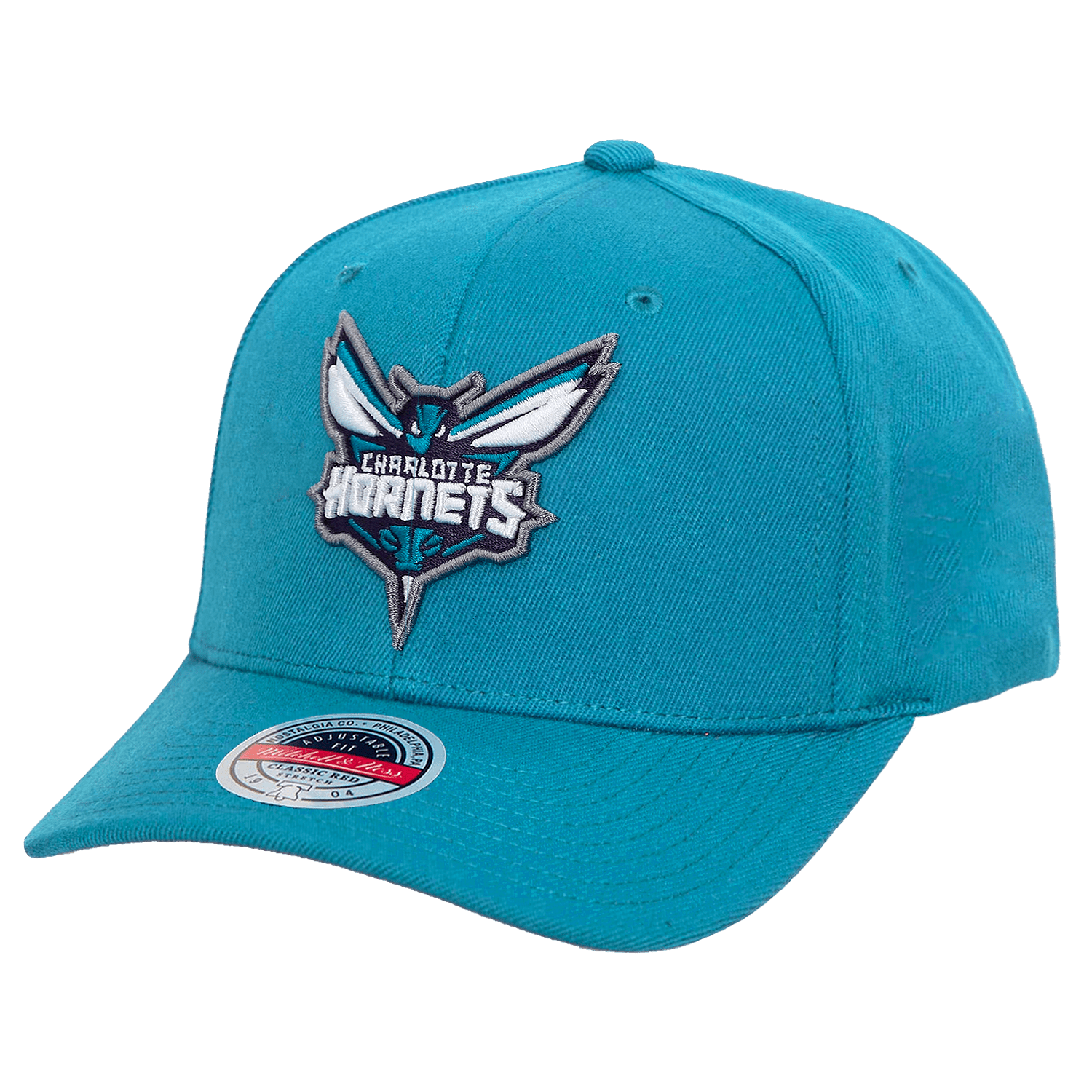Mitchell And Ness Caps Charlotte Hornets Mitchell & Ness NBA Team 2.0 Pro Crown Snapback Hat - Teal