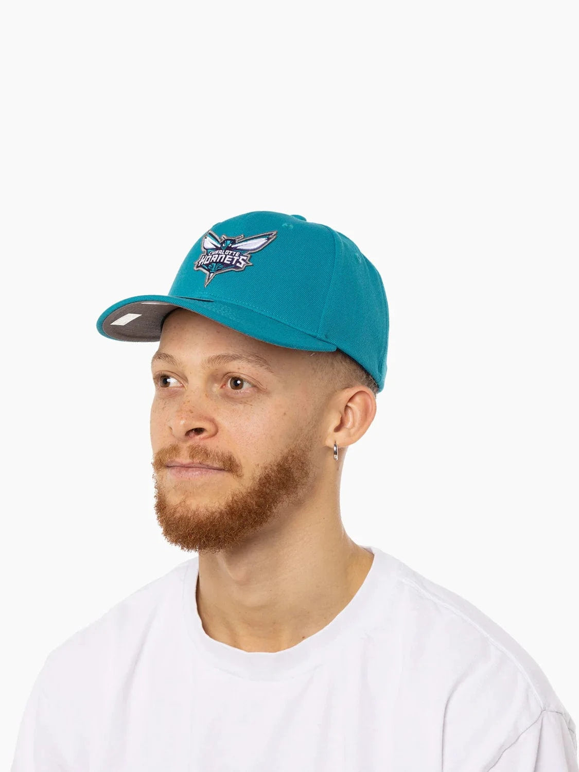 Mitchell And Ness Caps Charlotte Hornets Mitchell & Ness NBA Team 2.0 Pro Crown Snapback Hat - Teal