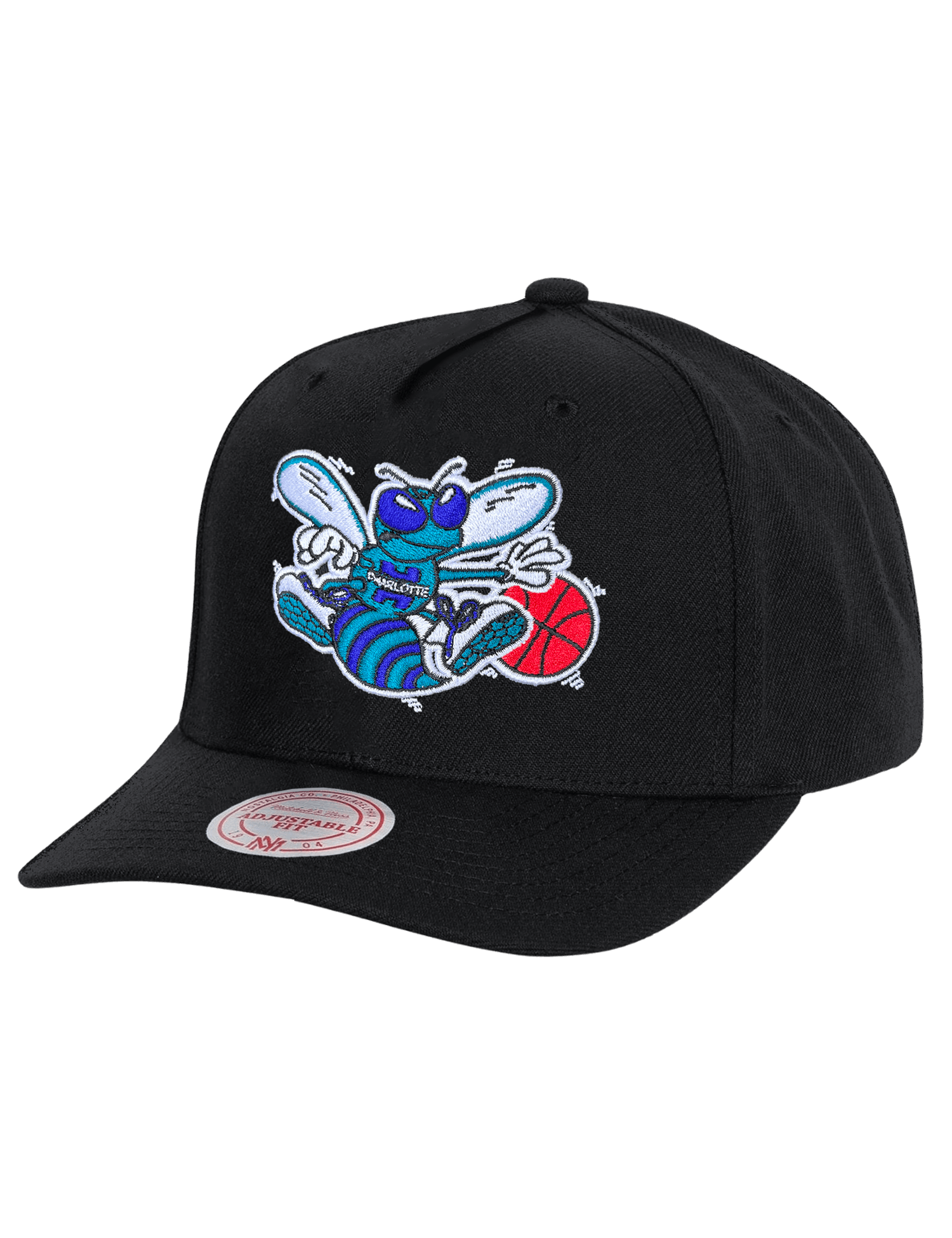 Mitchell And Ness Caps Charlotte Hornets Mitchell & Ness NBA Team HWC MVP Snapback Hat - Black
