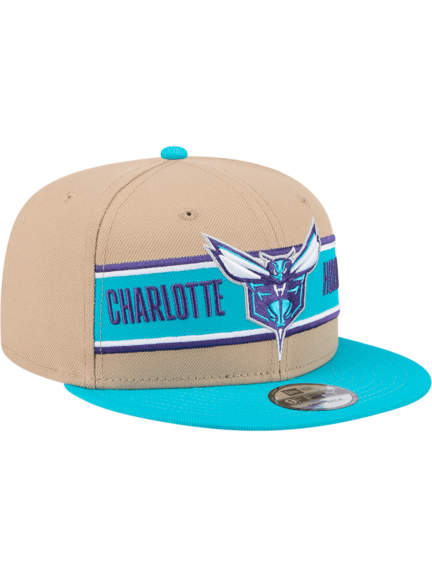 New Era Caps Charlotte Hornets New Era NBA 24 Draft 9FIFTY Snapback Hat - Tan