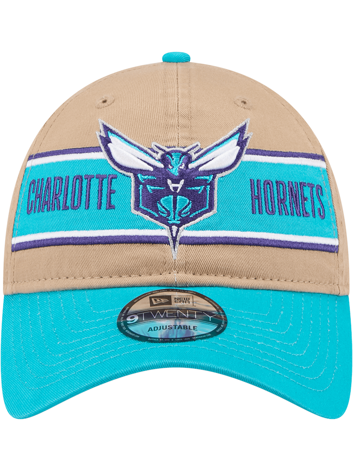 New Era Caps Charlotte Hornets New Era NBA 24 Draft 9TWENTY Strapback Hat - Tan
