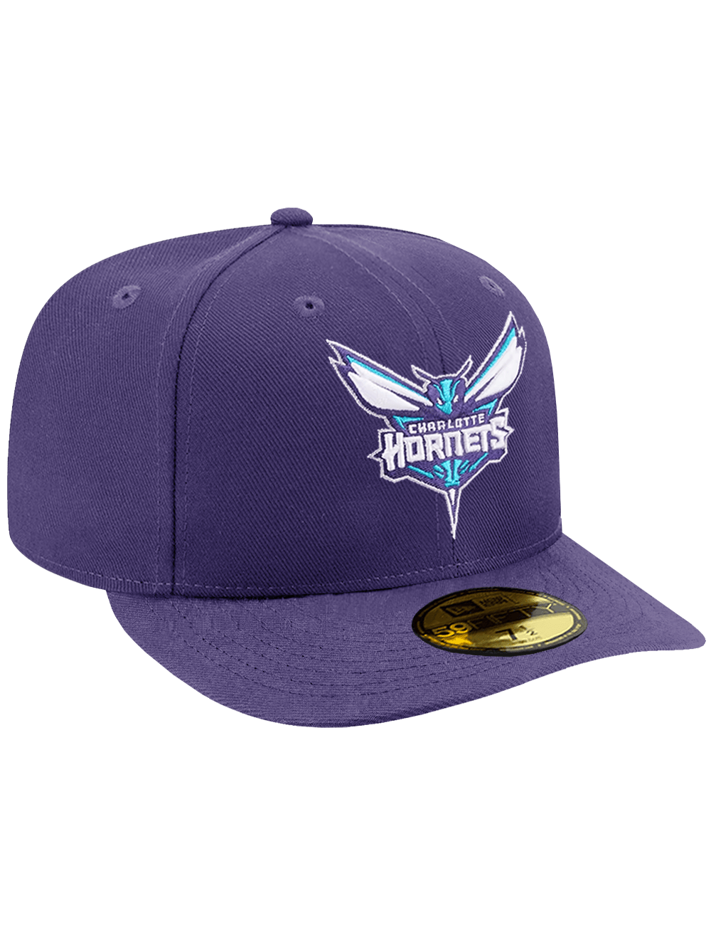 New Era Caps Charlotte Hornets New Era NBA Team 59FIFTY Pre-Curved Fitted Hat - Purple