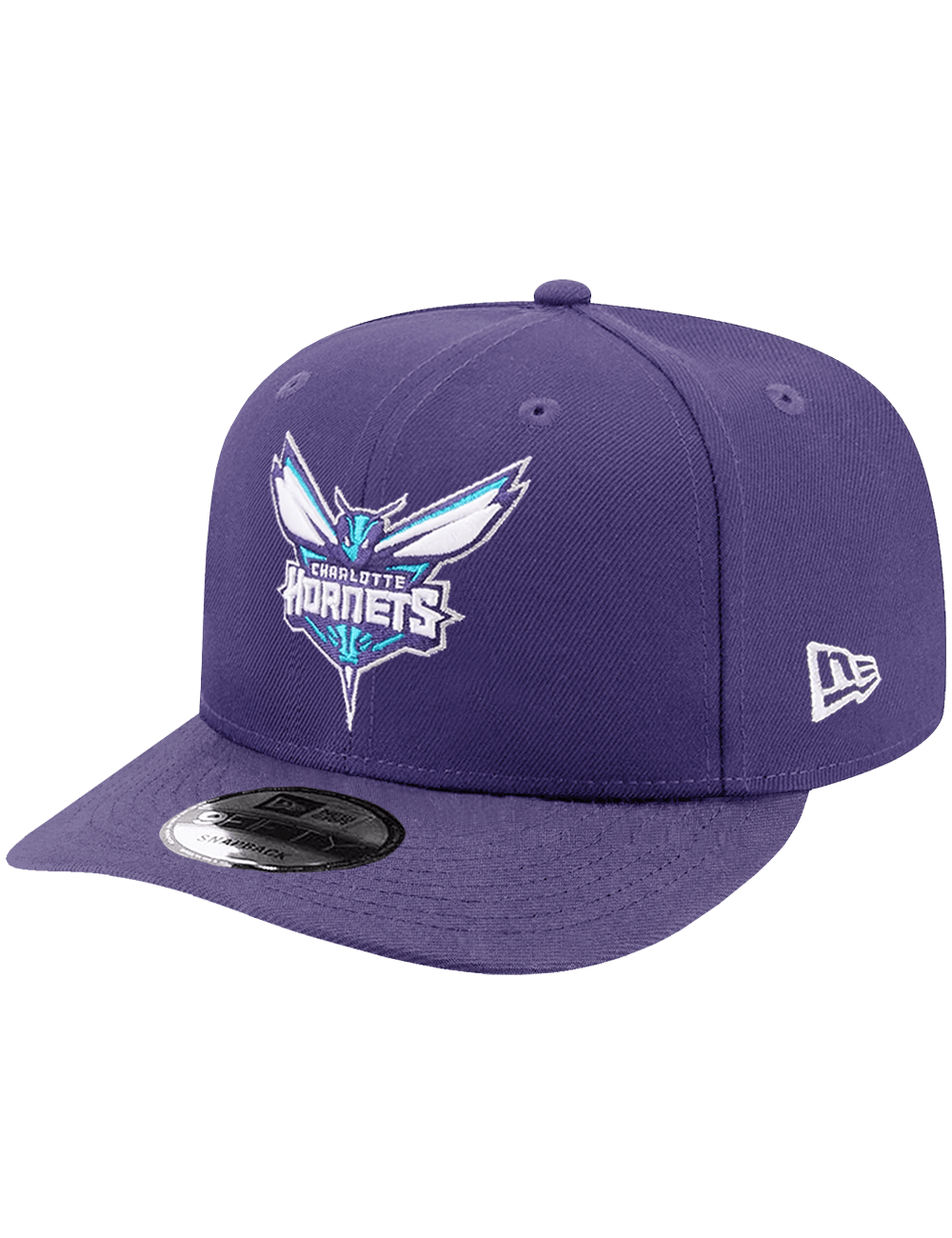 New Era Caps OSFA Charlotte Hornets New Era NBA Team 9FIFTY Pre-Curved Snapback Hat - Purple
