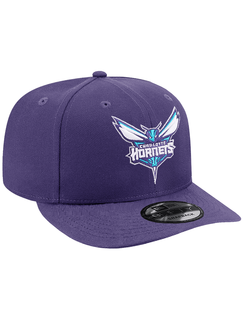 New Era Caps OSFA Charlotte Hornets New Era NBA Team 9FIFTY Pre-Curved Snapback Hat - Purple
