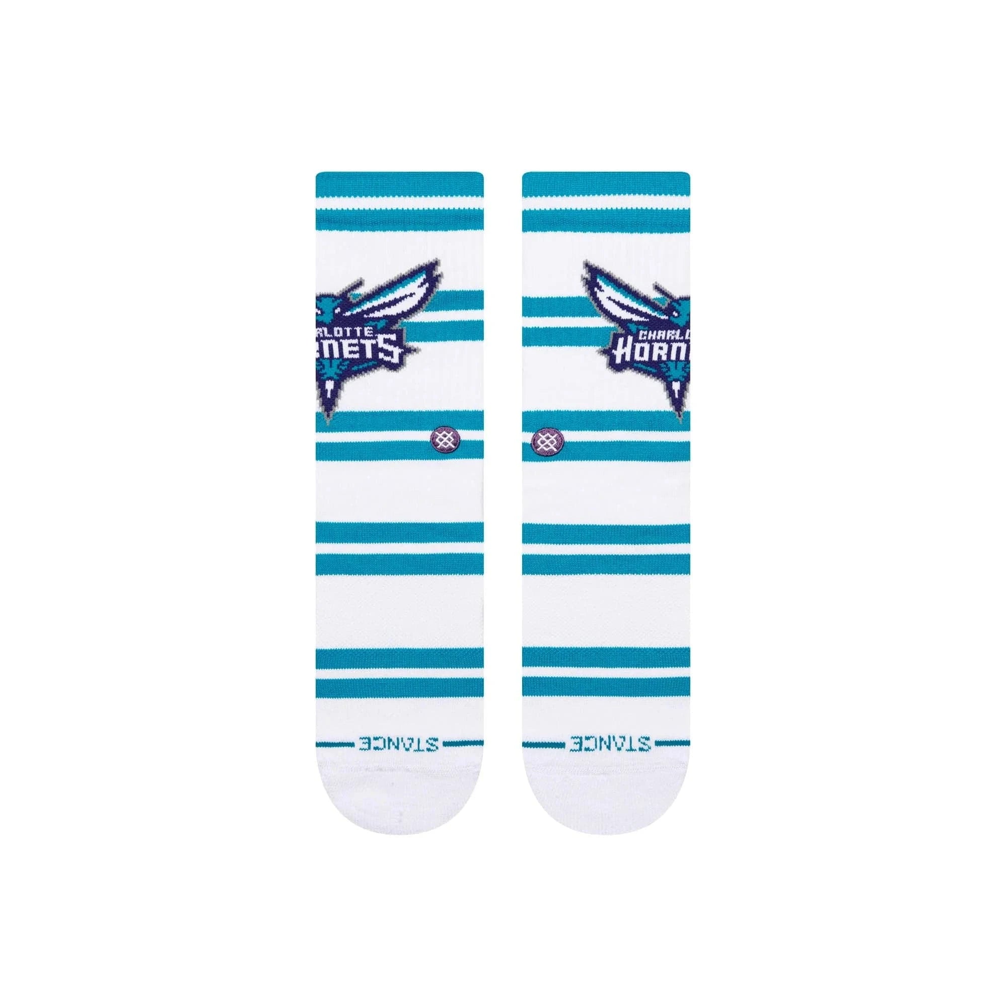 Stance Socks Large (9-12 US) Charlotte Hornets Stance NBA Team Prep Crew Socks