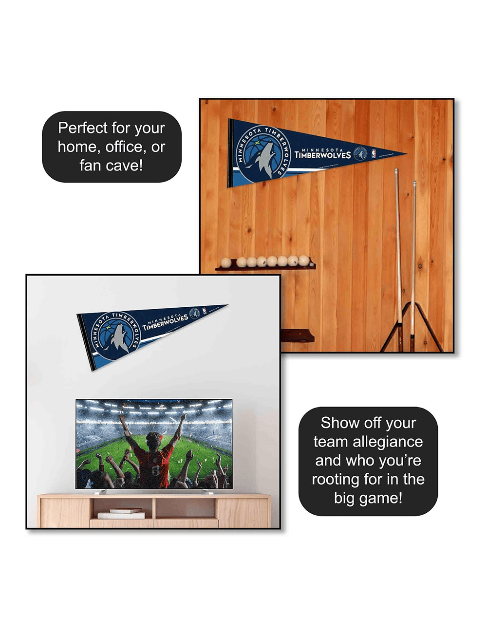 Wincraft Pennants Charlotte Hornets Wincraft NBA 12 x 30" Premium Felt Pennant