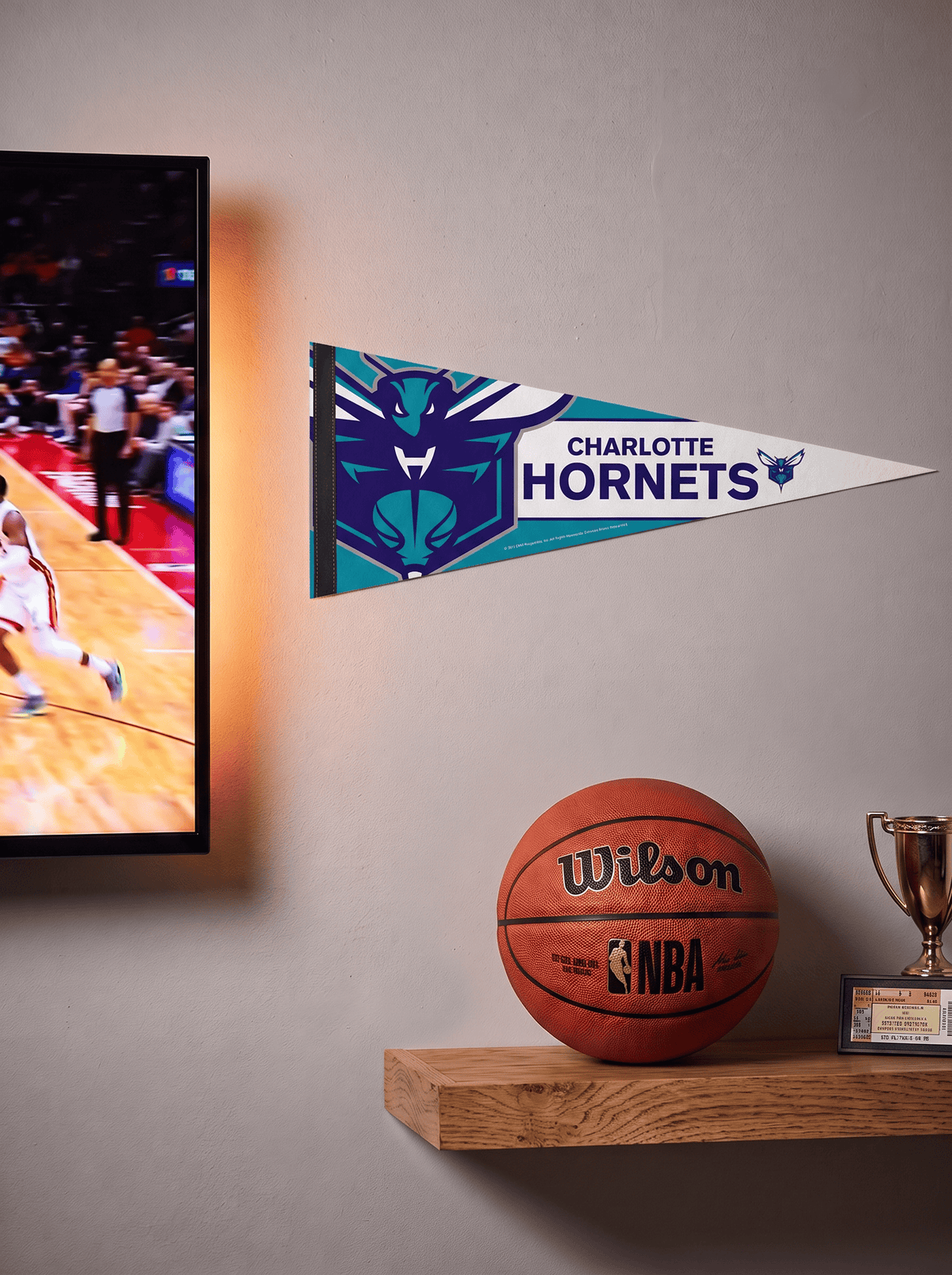 Wincraft Pennants Charlotte Hornets Wincraft NBA 12 x 30" Premium Felt Pennant