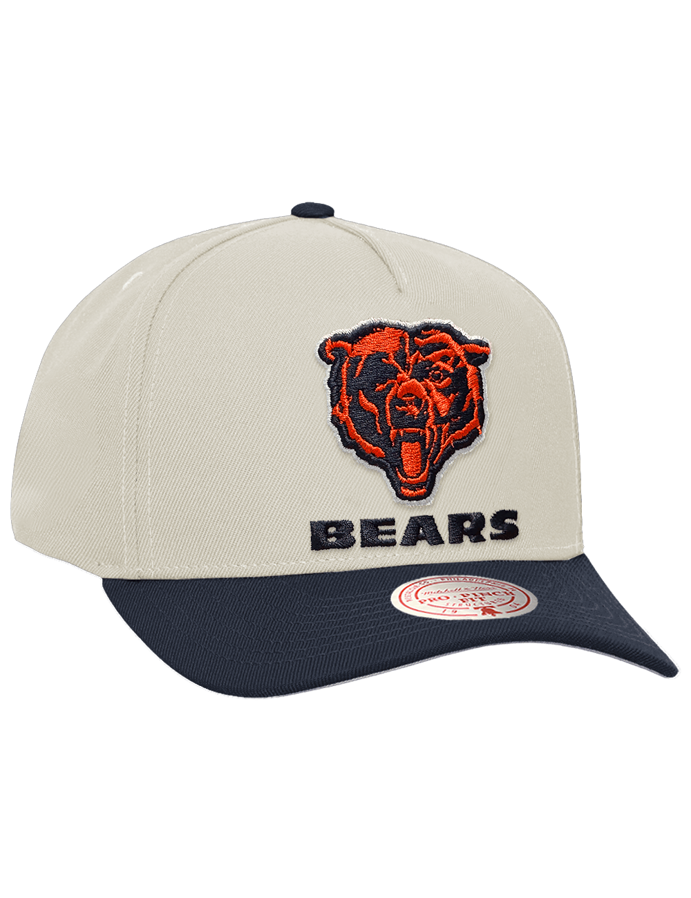 Mitchell And Ness Caps OSFM Chicago Bears Mitchell & Ness NFL Throwback Pro Pinch Snapback Hat - Chrome