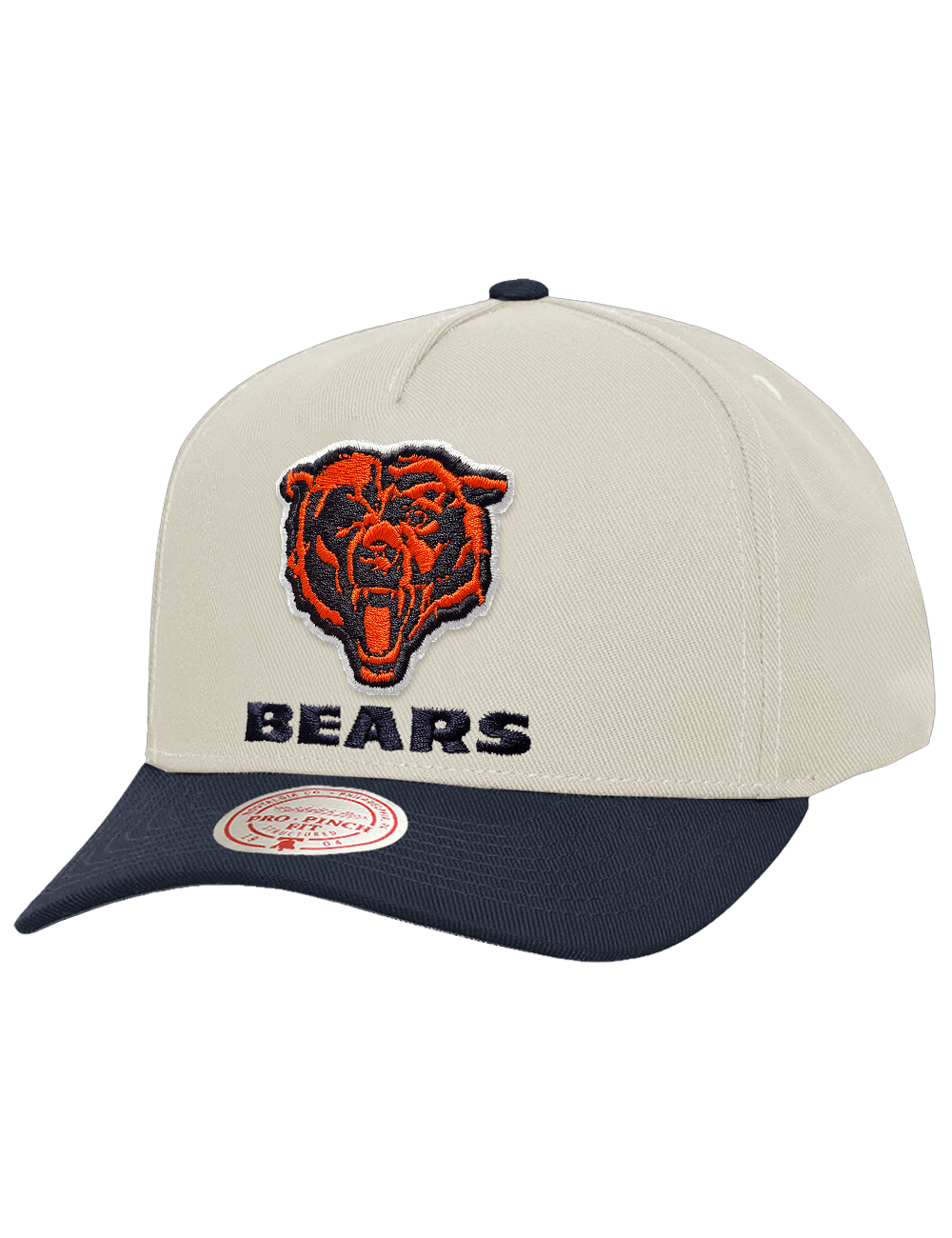 Mitchell And Ness Caps OSFM Chicago Bears Mitchell & Ness NFL Throwback Pro Pinch Snapback Hat - Chrome