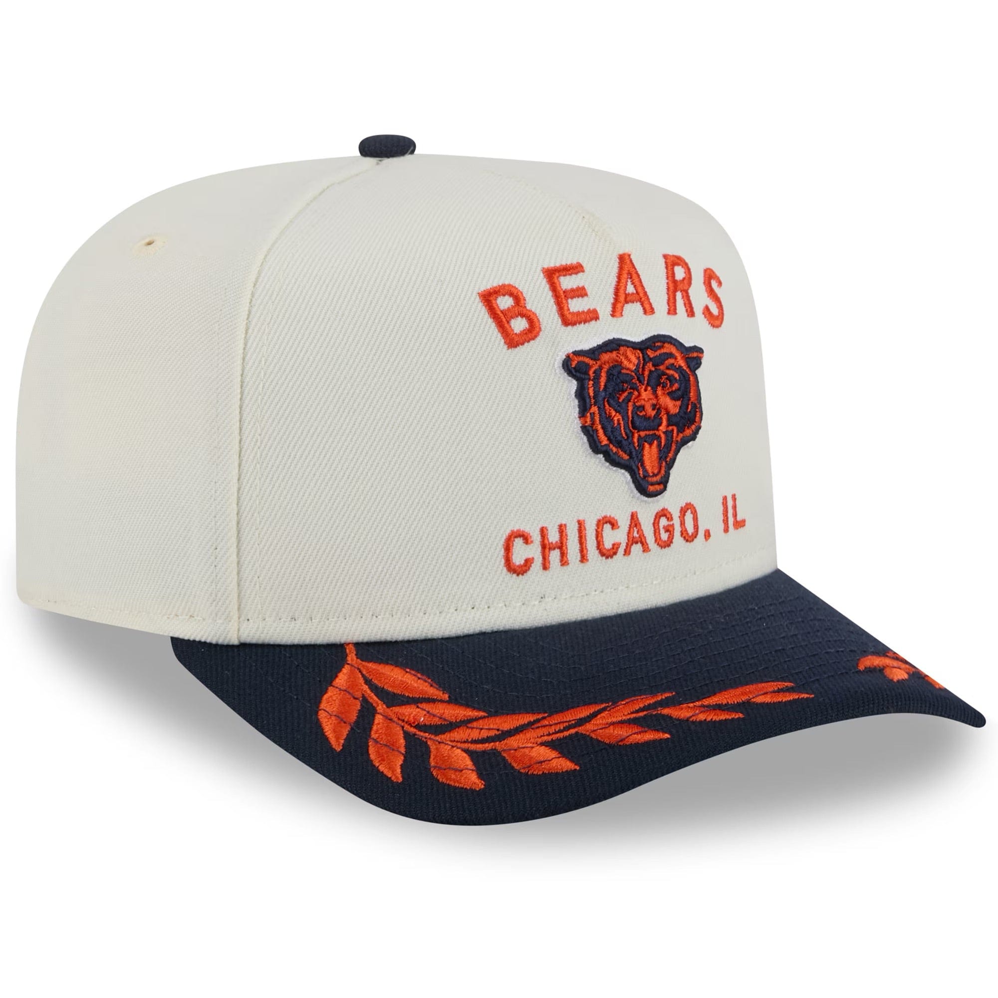 New Era Caps Chicago Bears New Era NFL 25 Draft Pre-Curved 9FIFTY A-Frame Snapback Hat - Chrome