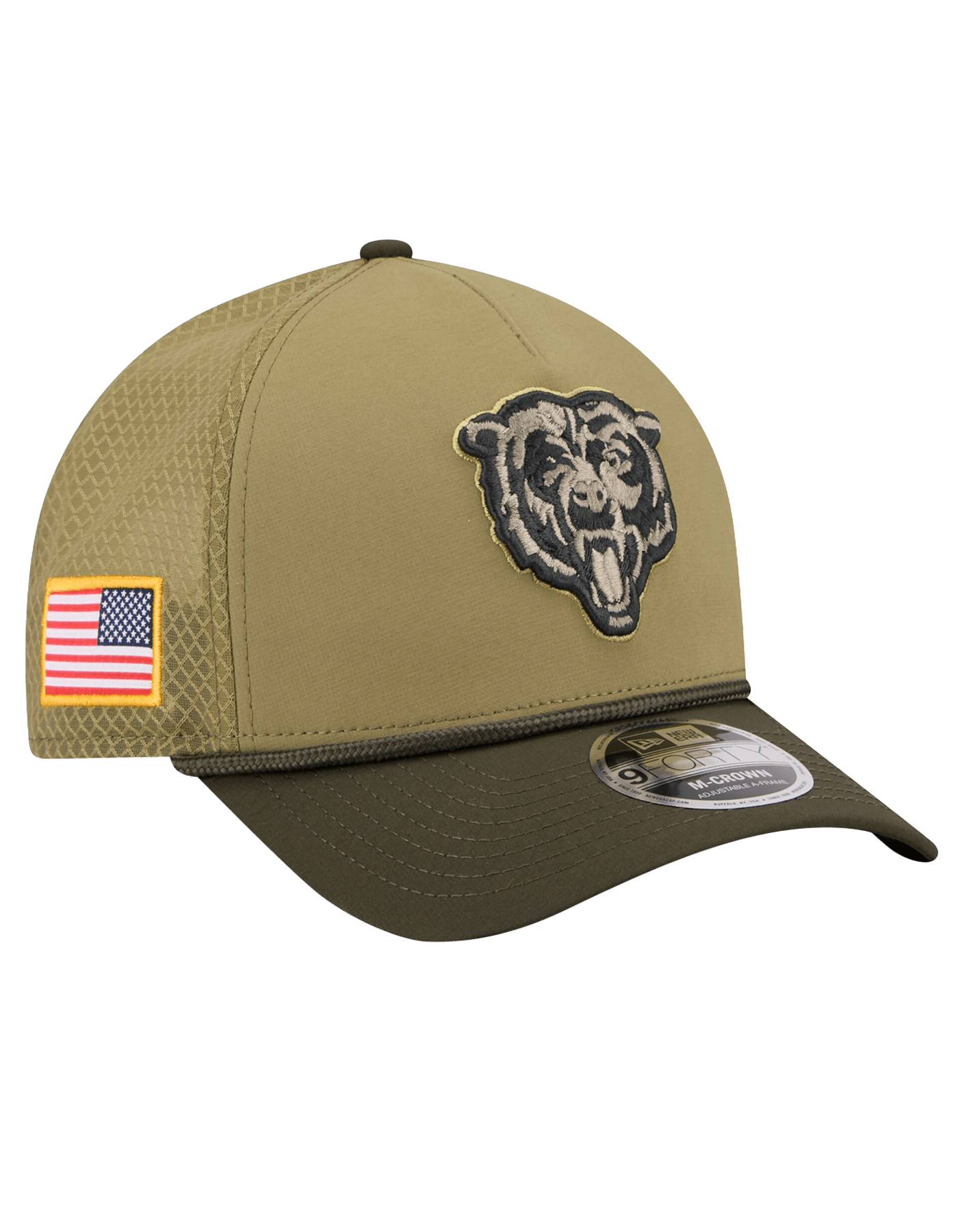 New Era Caps Chicago Bears New Era NFL 25 Salute To Service 9FORTY M-Crown Snapback Hat