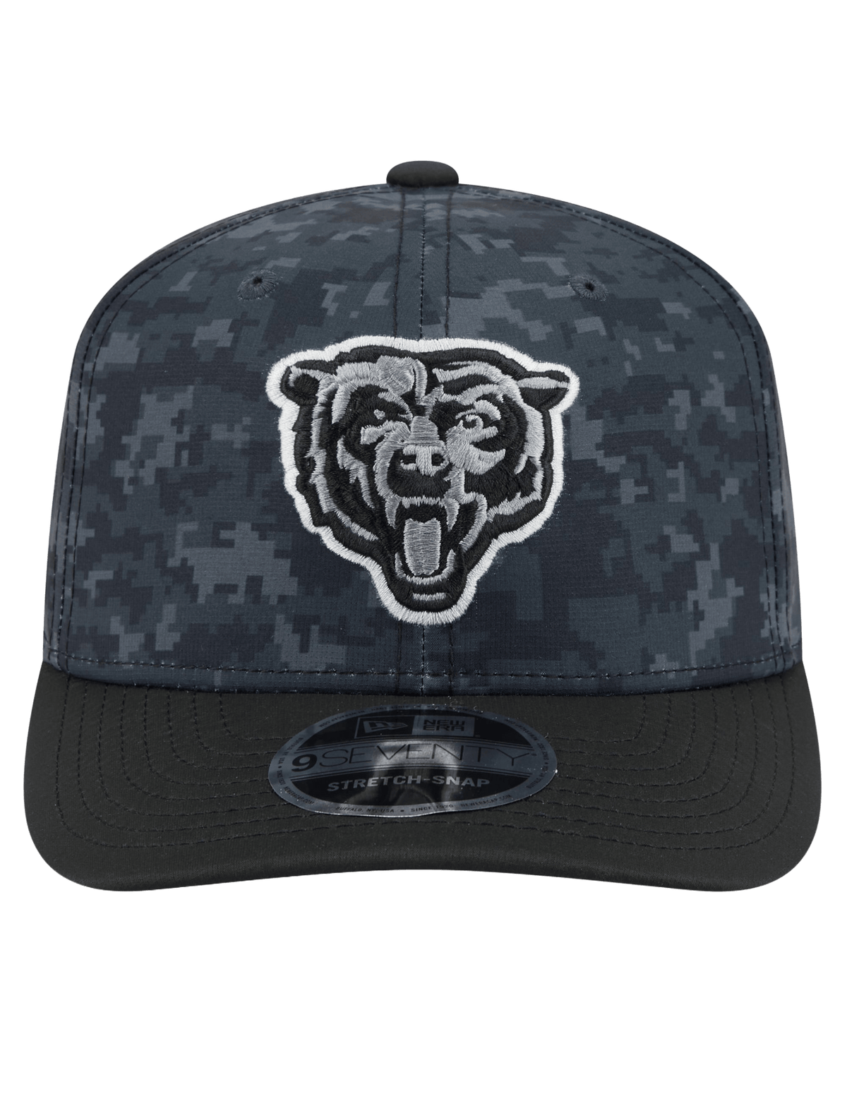 New Era Caps OSFM Chicago Bears New Era NFL 26 Salute To Service 9SEVENTY Sideline Stretch Snapback Hat