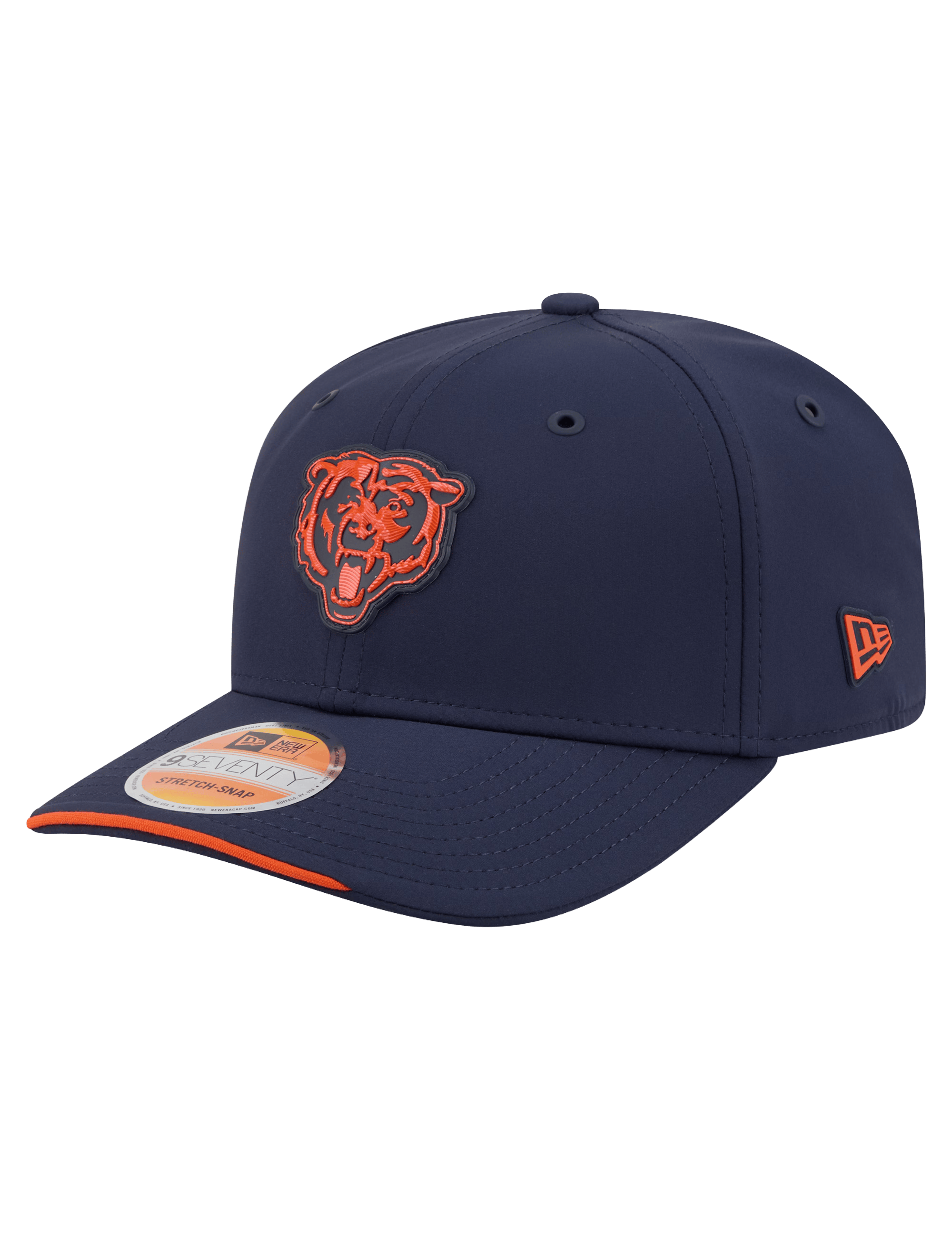 New Era Caps OSFM Chicago Bears New Era NFL 26 Sideline Bear 9SEVENTY Stretch-Snapback Hat - Navy