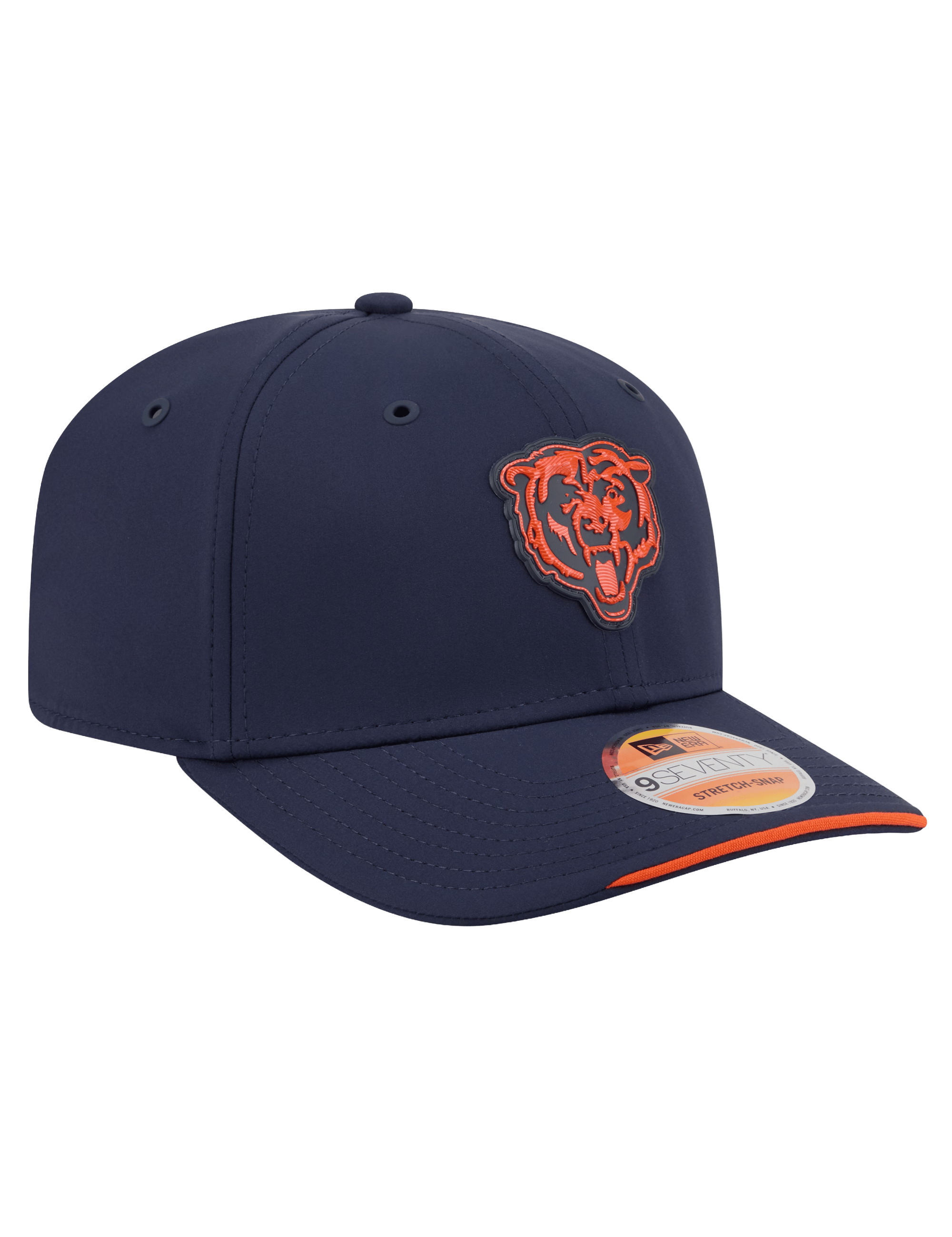 New Era Caps OSFM Chicago Bears New Era NFL 26 Sideline Bear 9SEVENTY Stretch-Snapback Hat - Navy