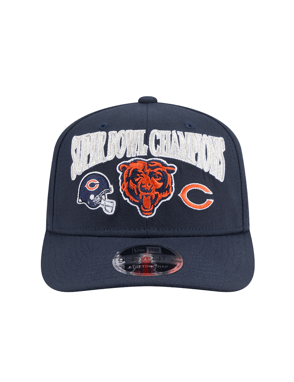 New Era Caps OSFM Chicago Bears New Era NFL Champs History 9SEVENTY Stretch Snapback Hat