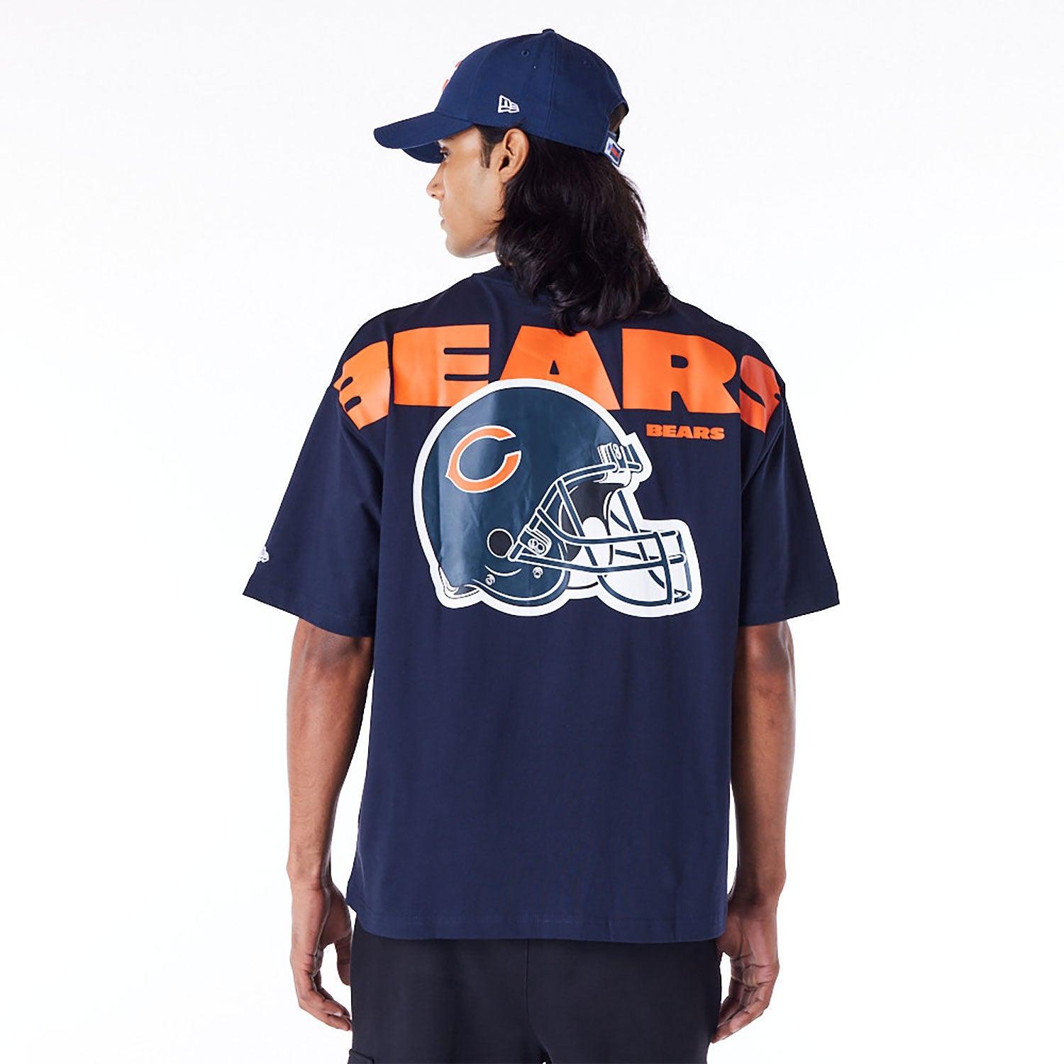 New Era T-Shirts Chicago Bears New Era NFL Logo Select Oversized T-Shirt - Navy