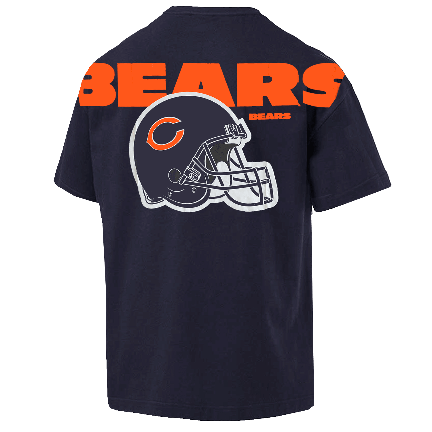 New Era T-Shirts Chicago Bears New Era NFL Logo Select Oversized T-Shirt - Navy