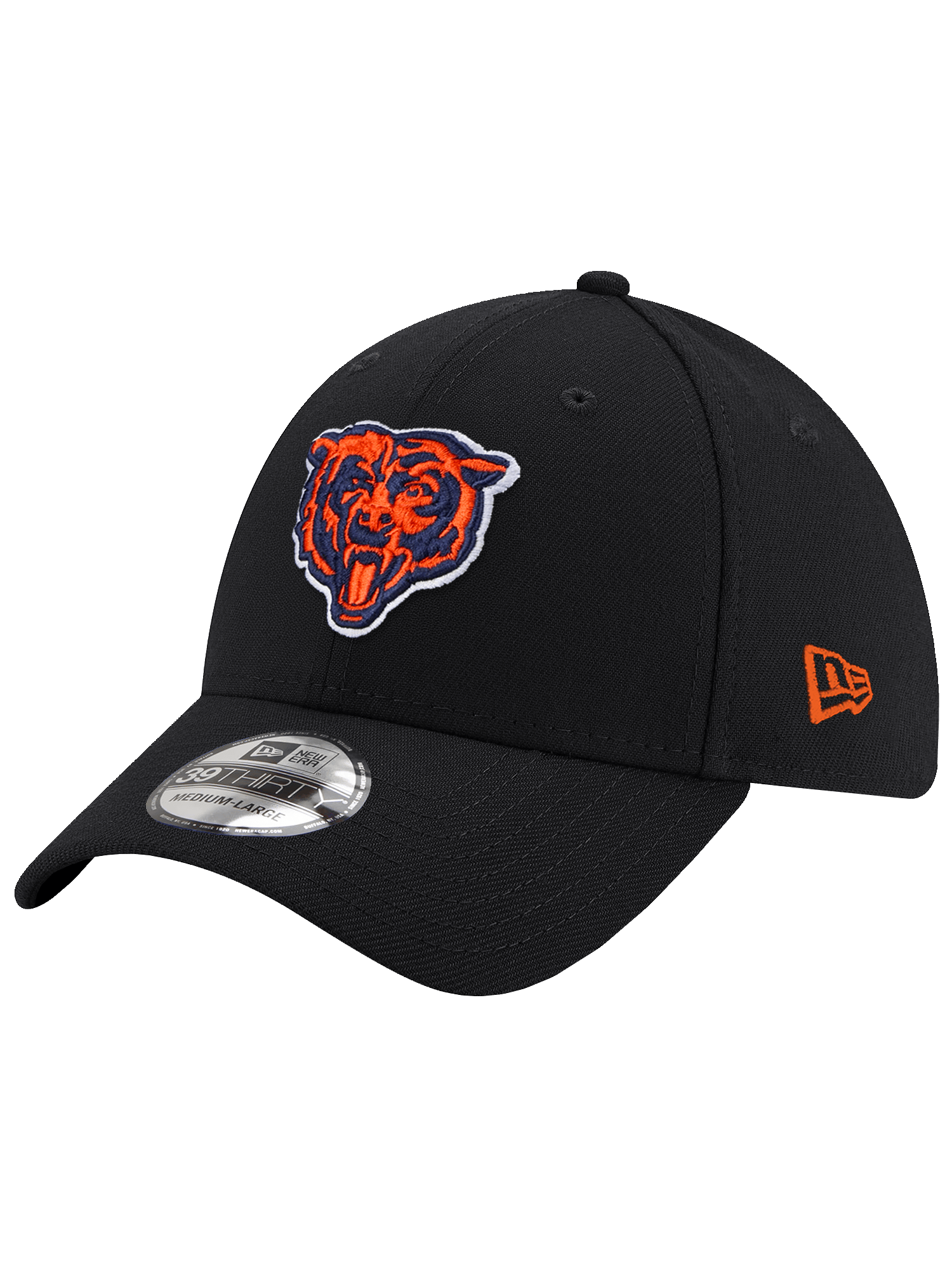 New Era Caps Chicago Bears New Era NFL Team 39THIRTY Stretch-Fit Hat - Black