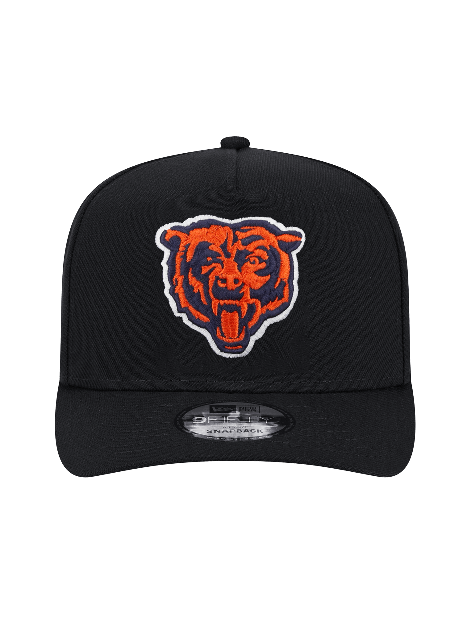 New Era Caps Chicago Bears New Era NFL Team 9FIFTY A-Frame Pre-Curved Snapback Hat - Black