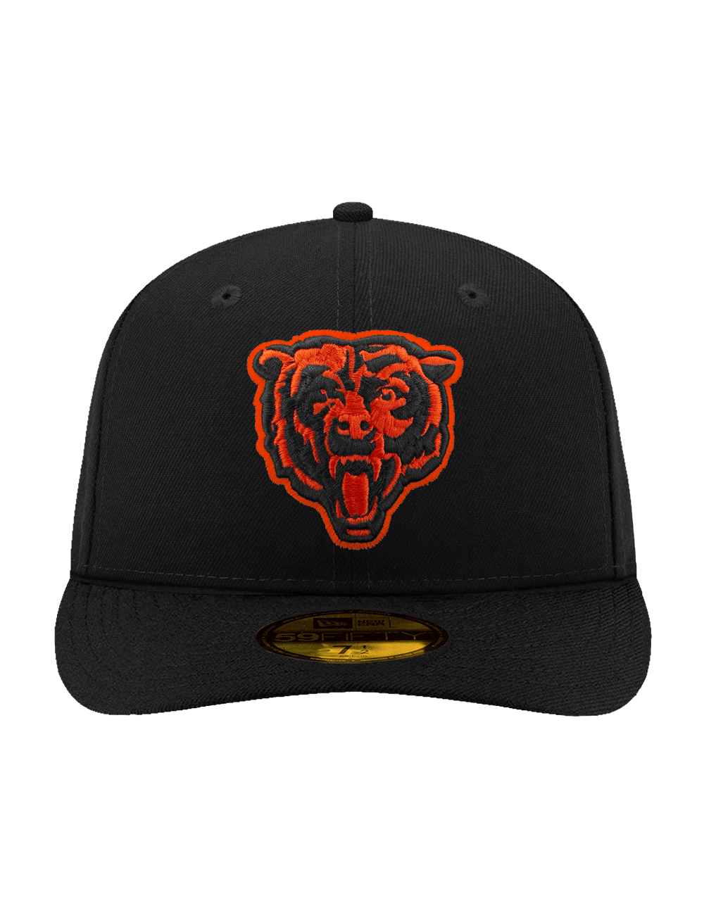 New Era Caps Chicago Bears New Era NFL Team Infill Pre-Curved 59FIFTY Fitted Hat - Black