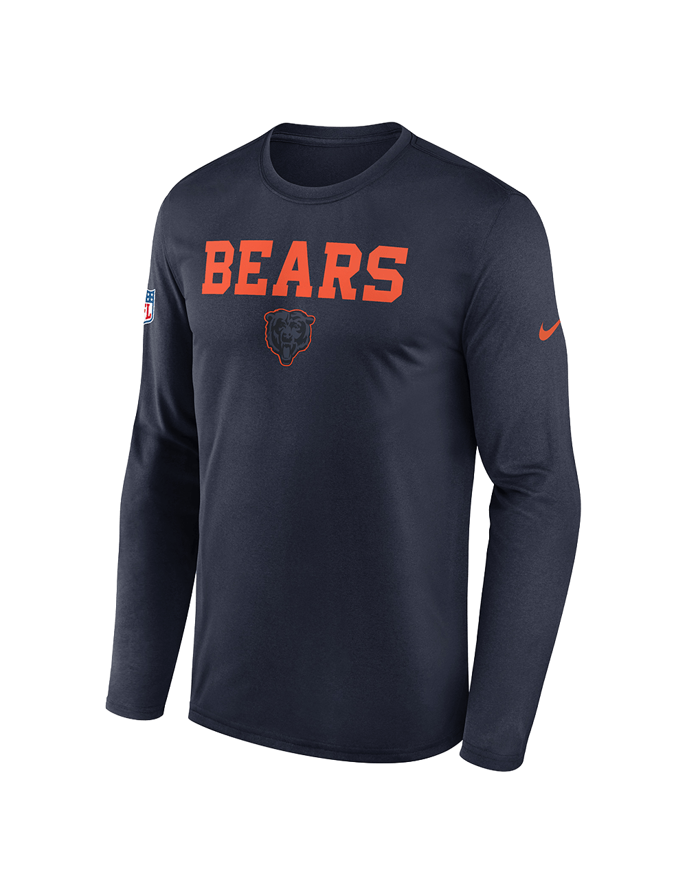 Nike T-Shirts Chicago Bears Nike NFL 26 Rivalries Dri-Fit Legend Long Sleeve T-Shirt