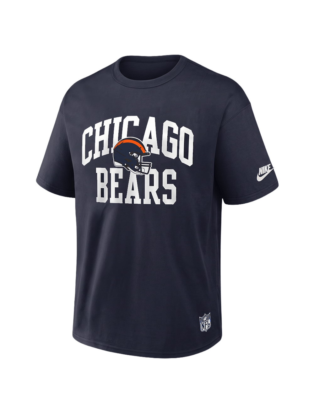 Nike T-Shirts Chicago Bears Nike NFL Rewind Max90 Heavyweight T-Shirt - Navy