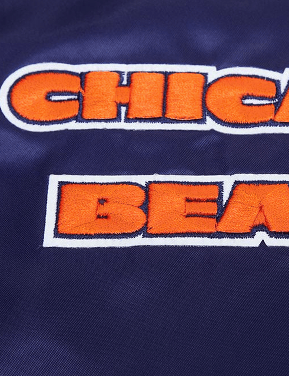 Pro Standard Jackets Chicago Bears Pro Standard NFL Retro Classic Lightweight Satin Jacket - Navy