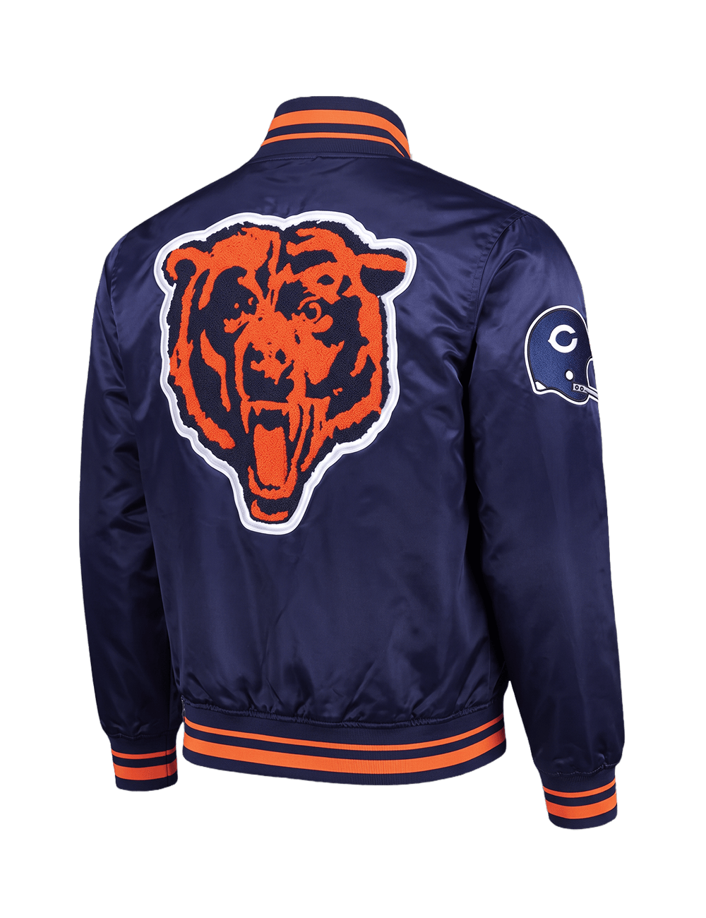 Pro Standard Jackets Chicago Bears Pro Standard NFL Retro Classic Lightweight Satin Jacket - Navy