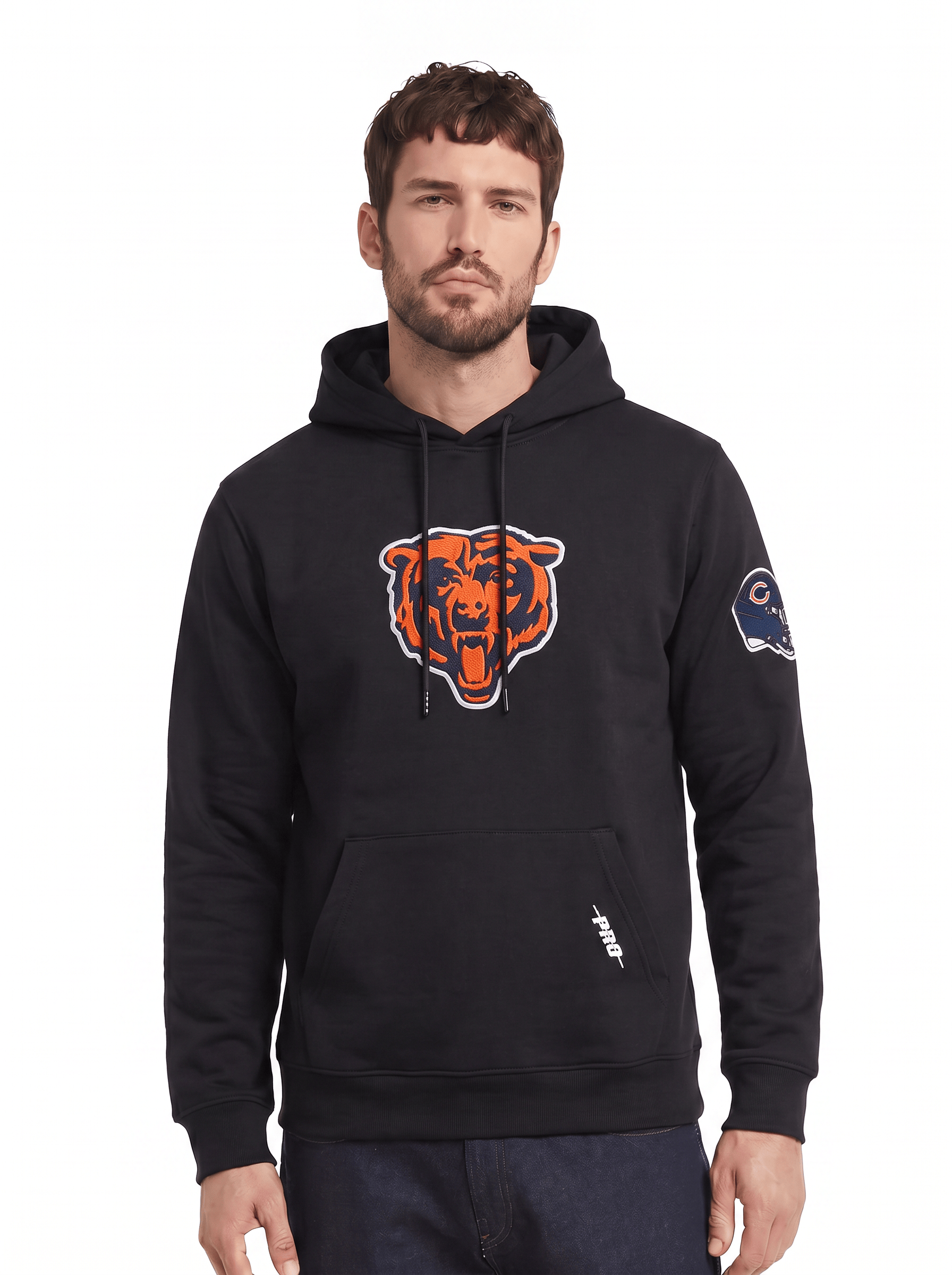 Pro Standard Jumpers Chicago Bears Pro Standard NFL Team Chenille Flex Hoodie Jumper - Black