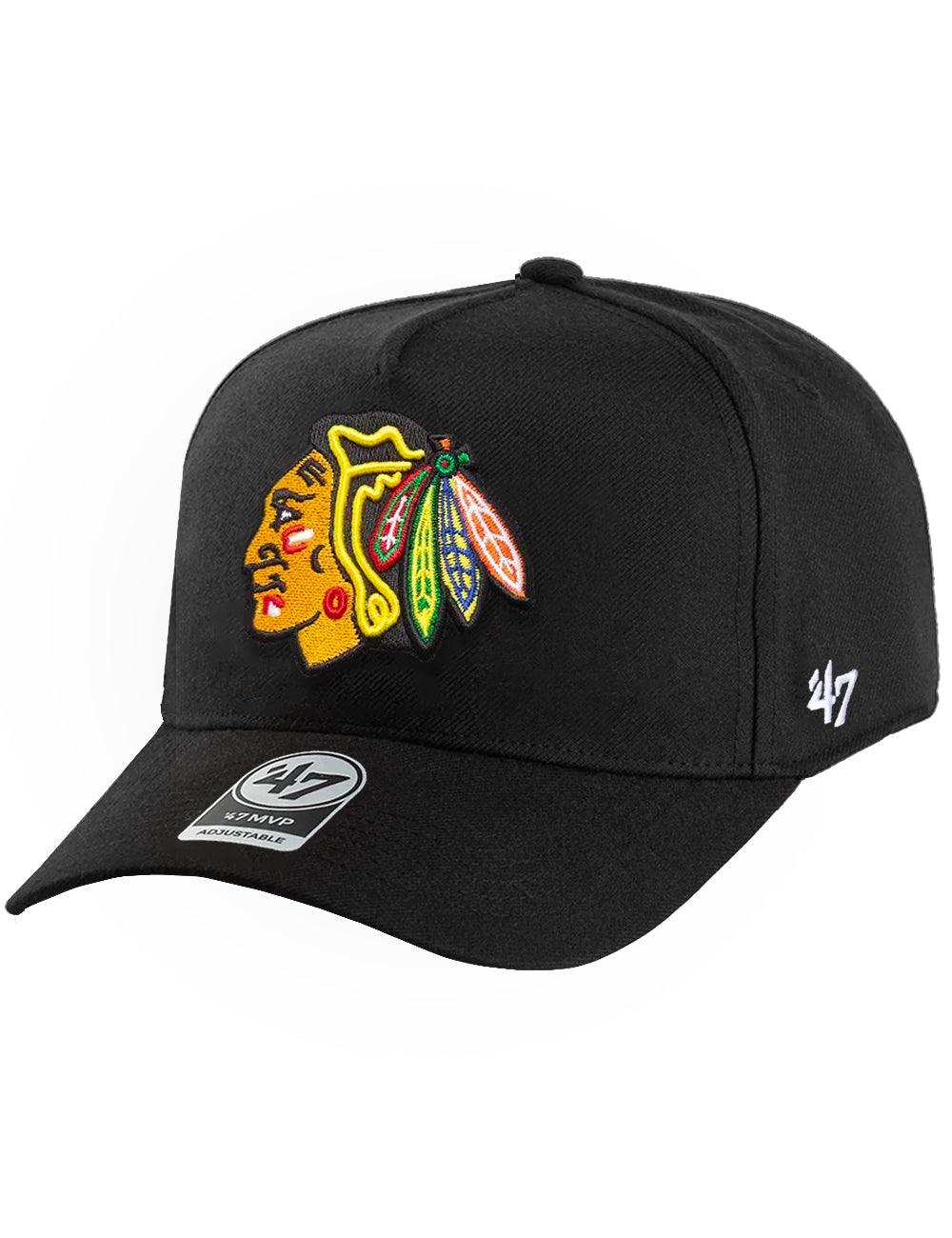 47 Brand Caps Chicago Blackhawks ‘47 NHL Team MVP DT Snapback Hat - Black