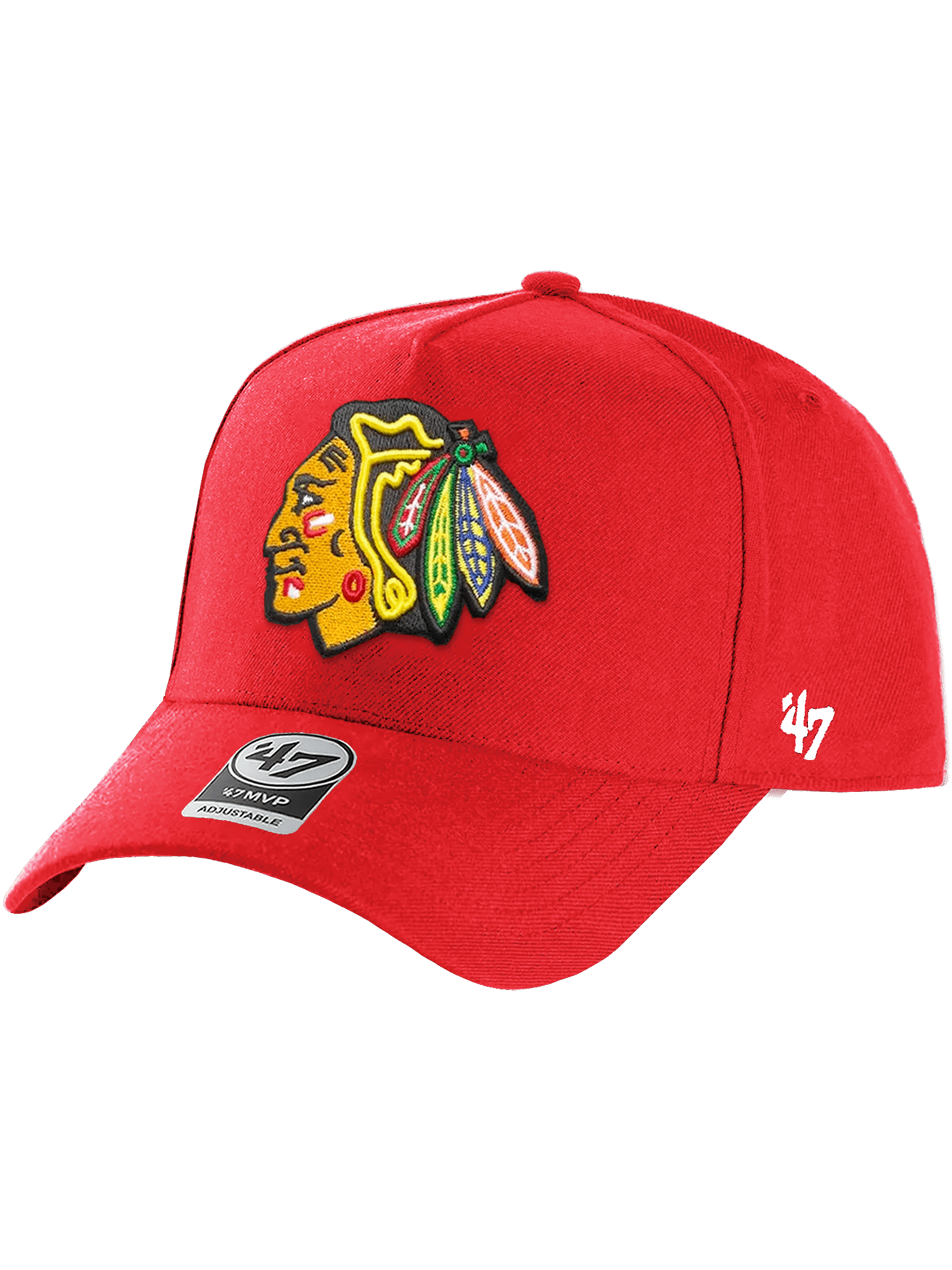 47 Brand Caps Chicago Blackhawks '47 NHL Team MVP DT Snapback Hat - Red