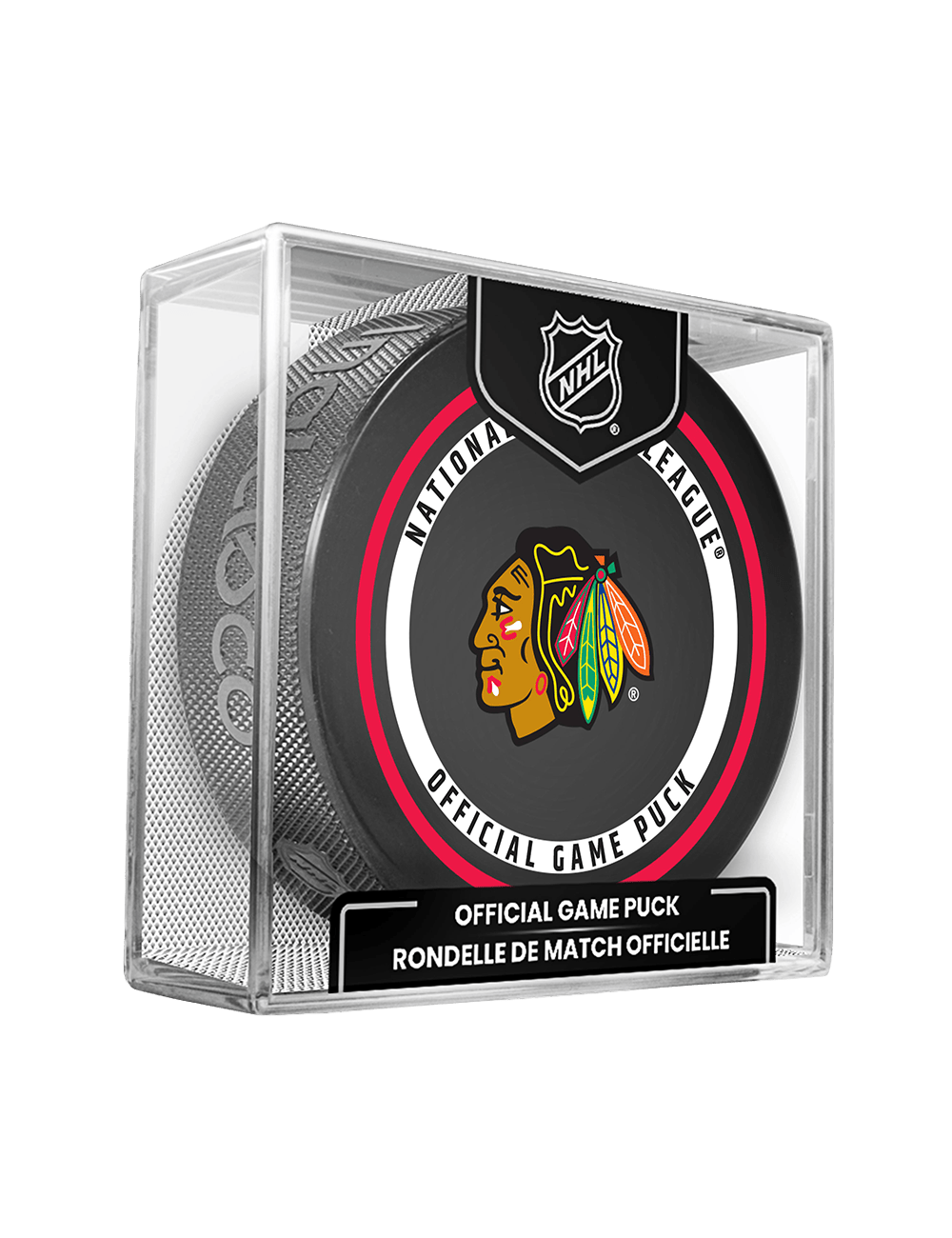 Inglasco Pucks Chicago Blackhawks Inglasco NHL 26-27 Official Game Puck In Cube
