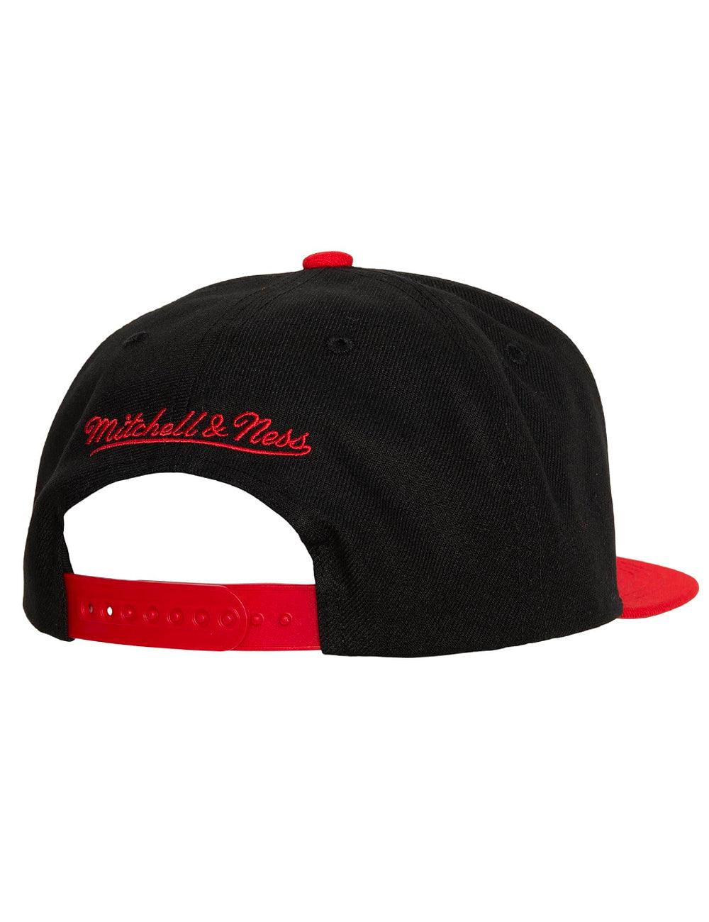 Mitchell And Ness Caps Chicago Blackhawks Mitchell & Ness NHL Team 2 Tone 2.0 OG Snapback Hat - Black