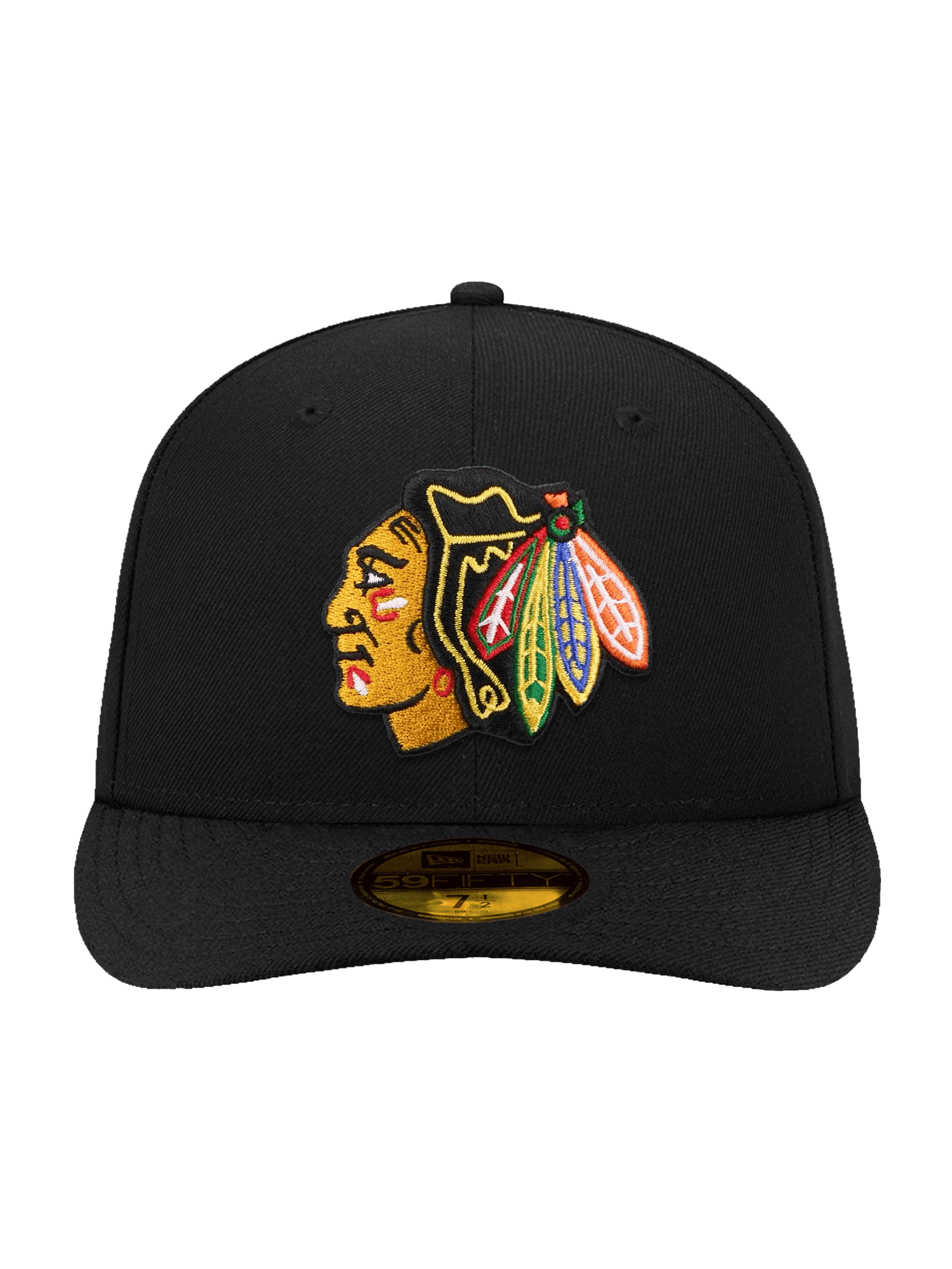 New Era Caps Chicago Blackhawks New Era NHL Team 59FIFTY Pre-Curved Fitted Hat - Black