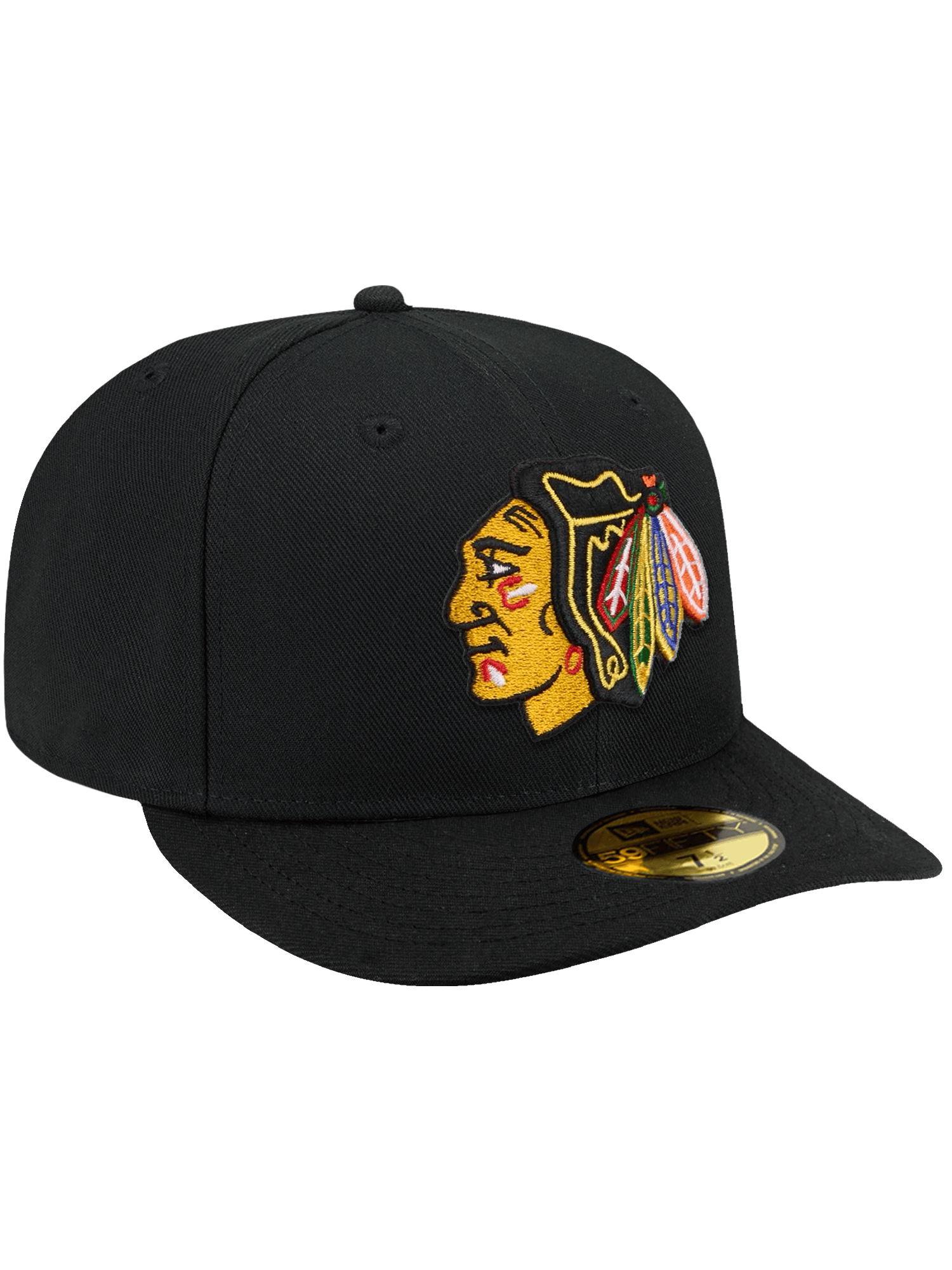 New Era Caps Chicago Blackhawks New Era NHL Team 59FIFTY Pre-Curved Fitted Hat - Black