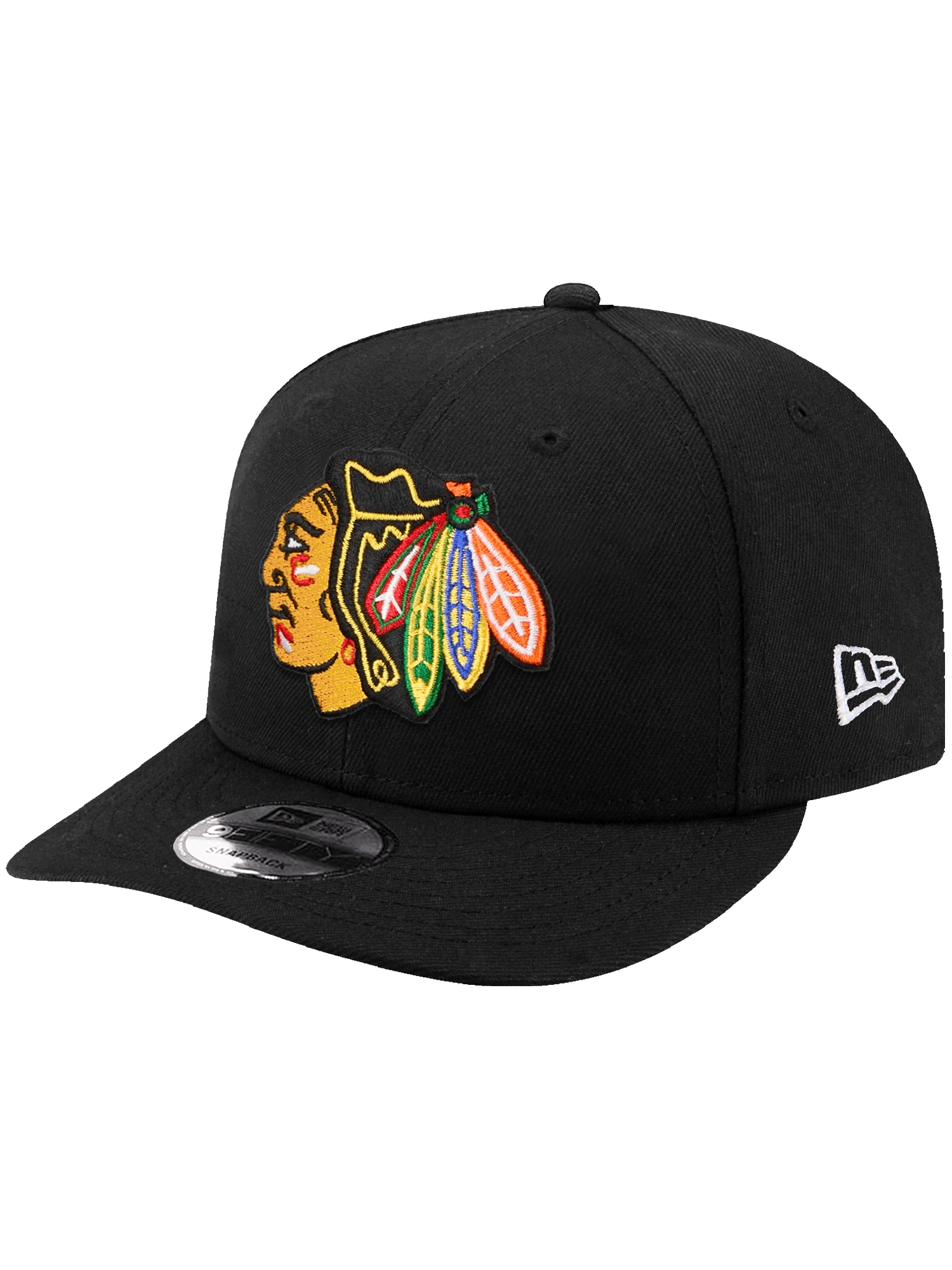 New Era Caps Chicago Blackhawks New Era NHL Team 9FIFTY Pre-Curved Snapback Hat - Black