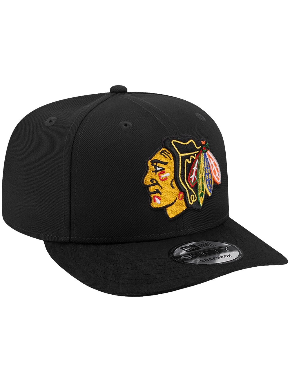New Era Caps Chicago Blackhawks New Era NHL Team 9FIFTY Pre-Curved Snapback Hat - Black