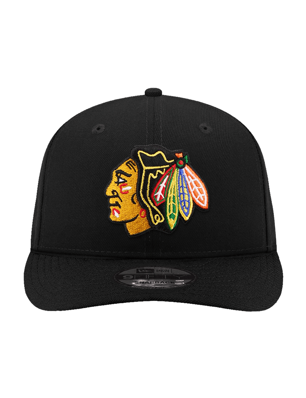New Era Caps Chicago Blackhawks New Era NHL Team 9FIFTY Pre-Curved Snapback Hat - Black