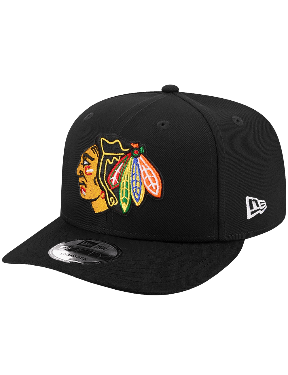 New Era Caps Chicago Blackhawks New Era NHL Team 9FIFTY Pre-Curved Snapback Hat - Black