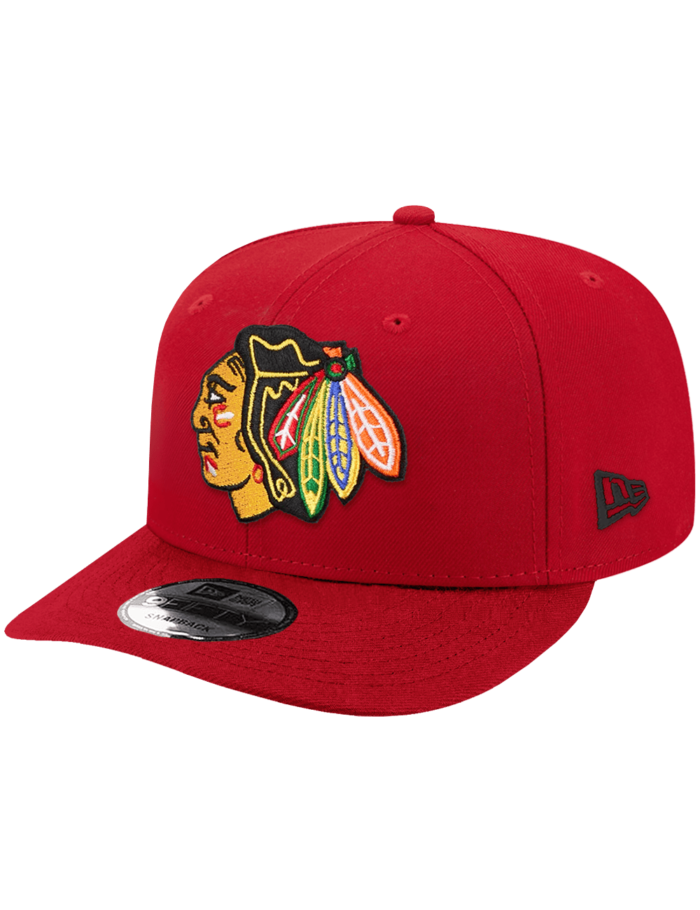 New Era Caps OSFA Chicago Blackhawks New Era NHL Team 9FIFTY Pre-Curved Snapback Hat - Red