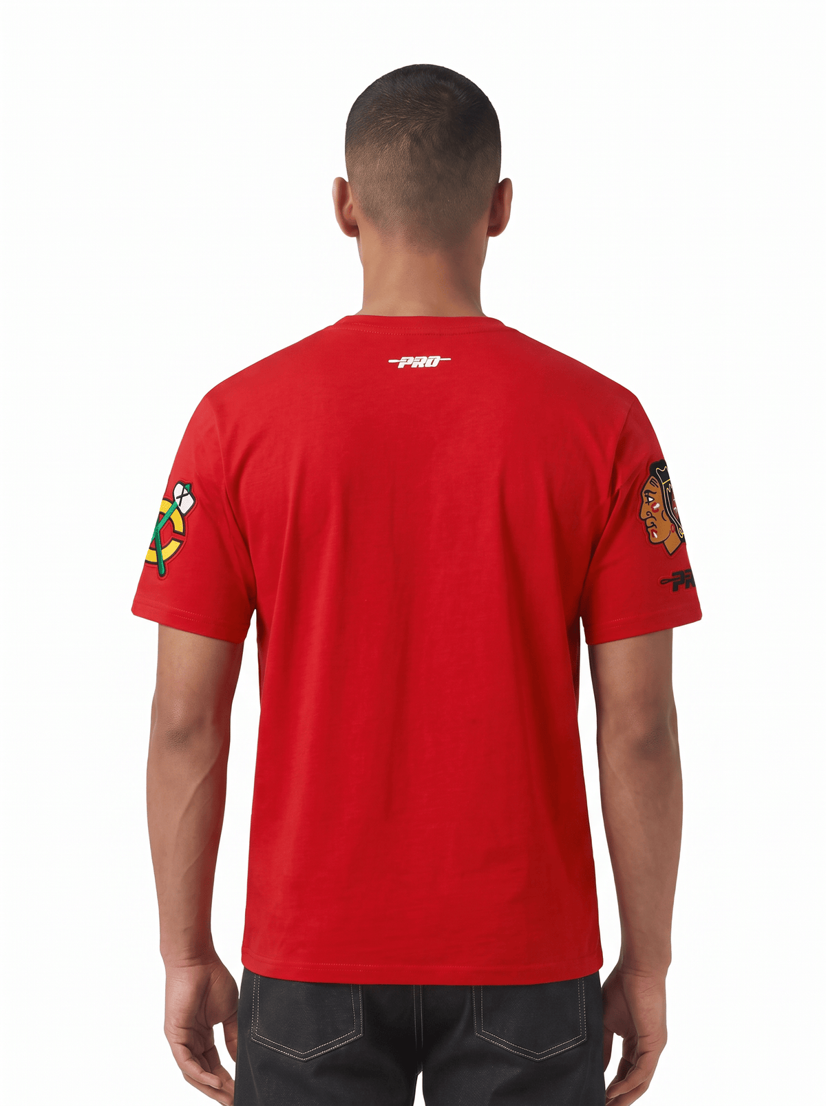 Pro Standard T-Shirts Chicago Blackhawks Pro Standard NHL Classic Chenille Flex T-Shirt - Red